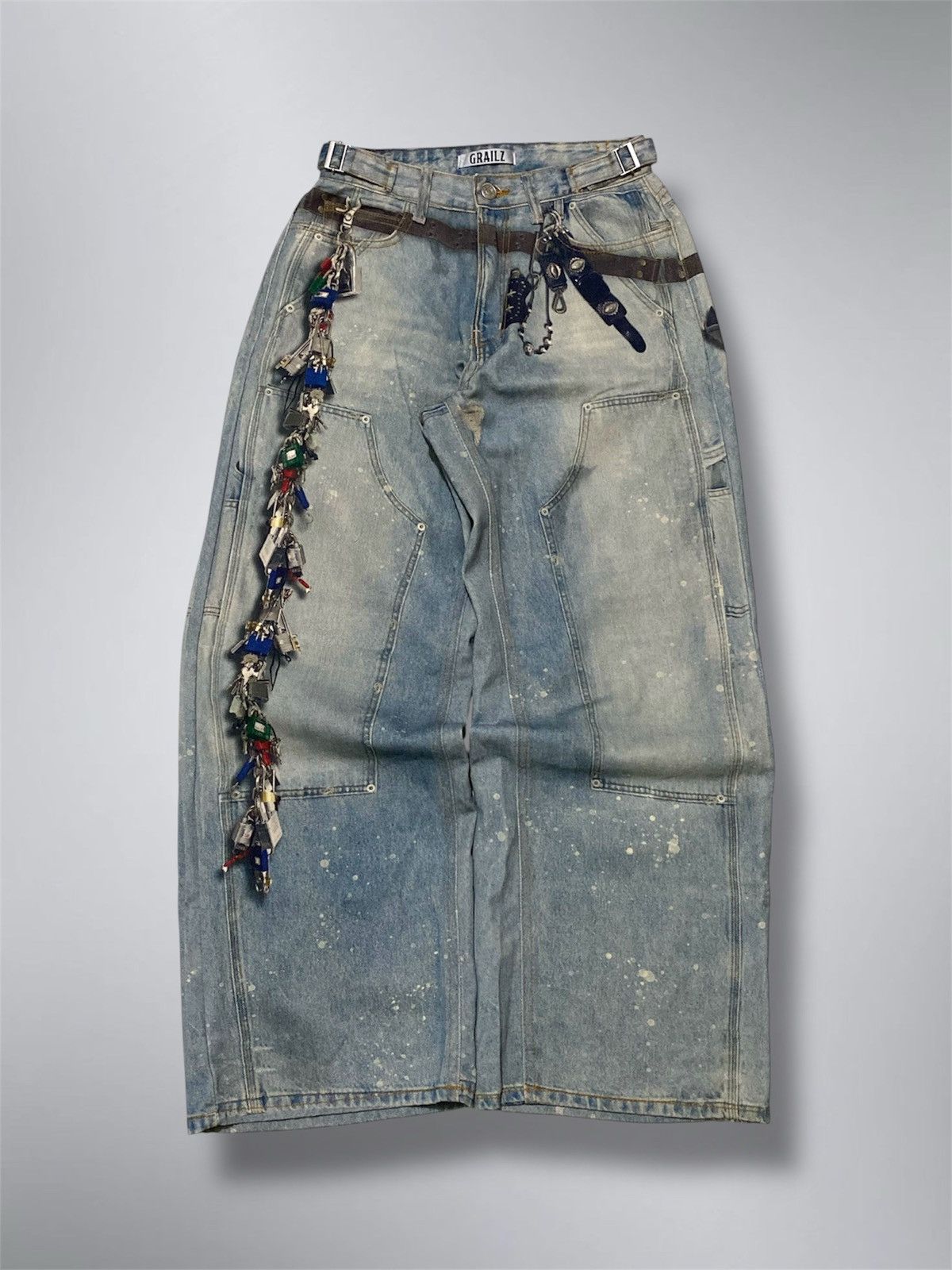 GRAILZ GRAILZ Key Chain Illusion Denim Pants Size US 28 / EU 44 - 1 Thumbnail