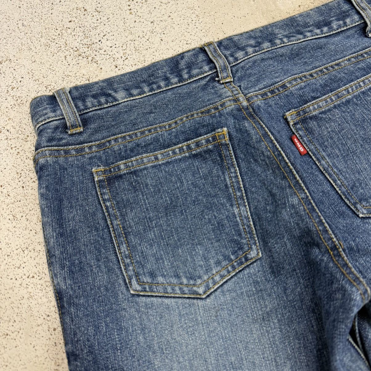 Japanese Brand Flare Vintage Blue Moon Blue Unisex Denim Pants Size US 27 - 17 Thumbnail