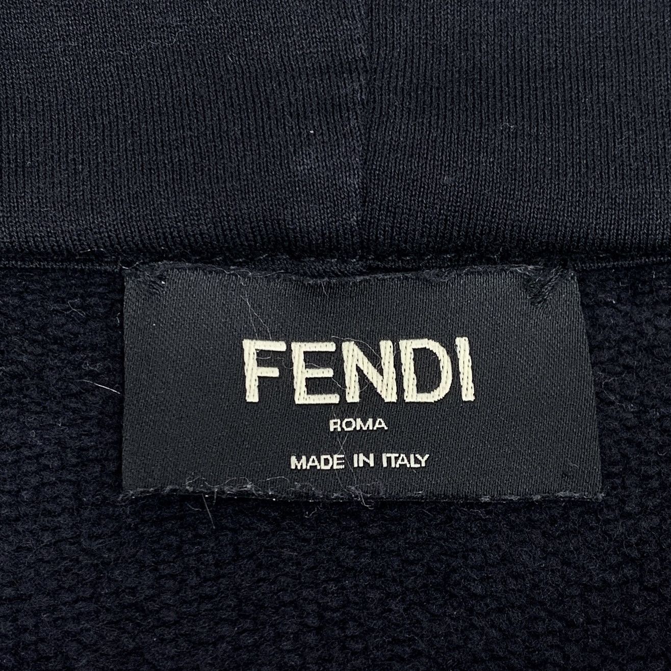 Fendi Fendi Hoodie Side Logo Black (Size L) Size US L / EU 52-54 / 3 - 2 Thumbnail