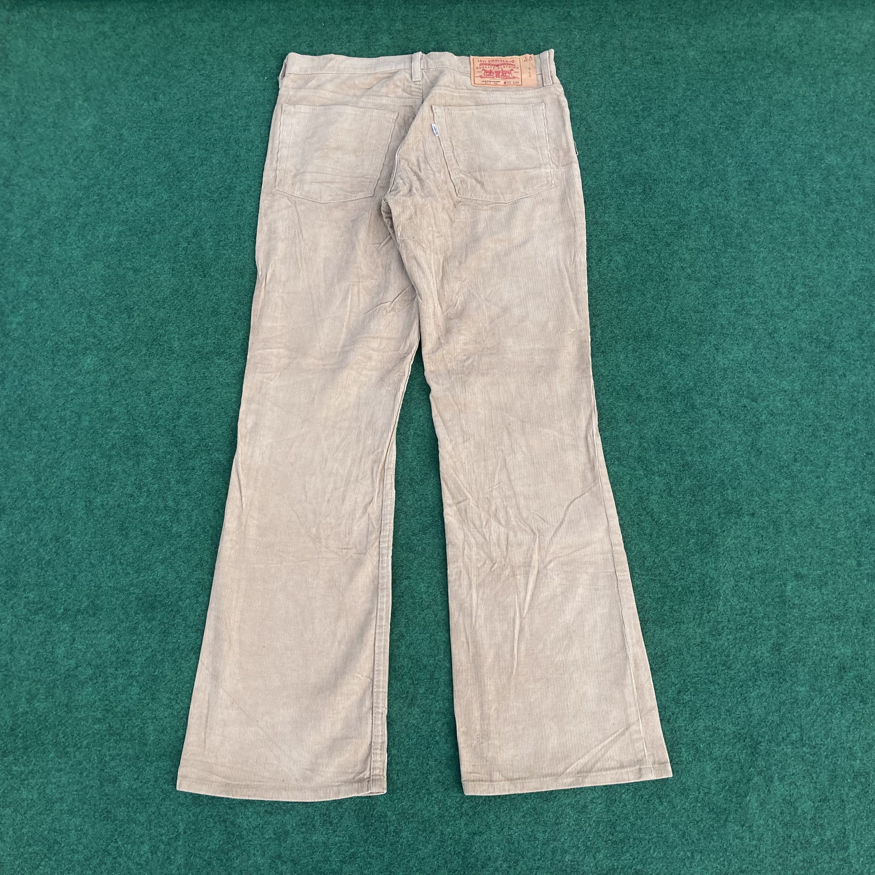 Levi's × Vintage Vtg Levis 517 Denim Corduroy Sz 32 Flare Bootcut Jeans Size US 32 / EU 48 - 10 Thumbnail