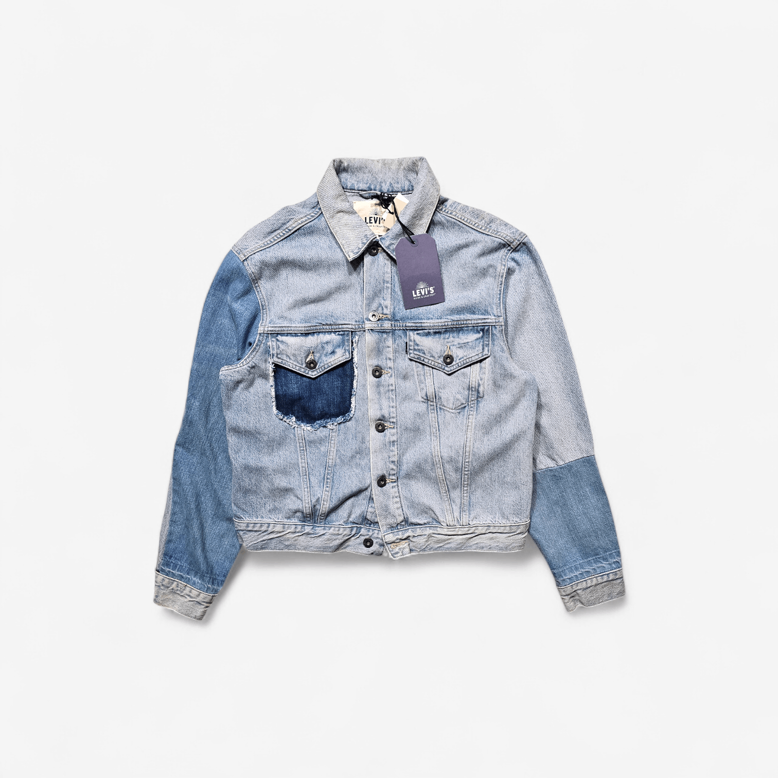 Levi's Made & Crafted Levi's Made & Crafted Selvedge Patchwork Denim Jacket Size L / US 10 / IT 46 - 1 Thumbnail
