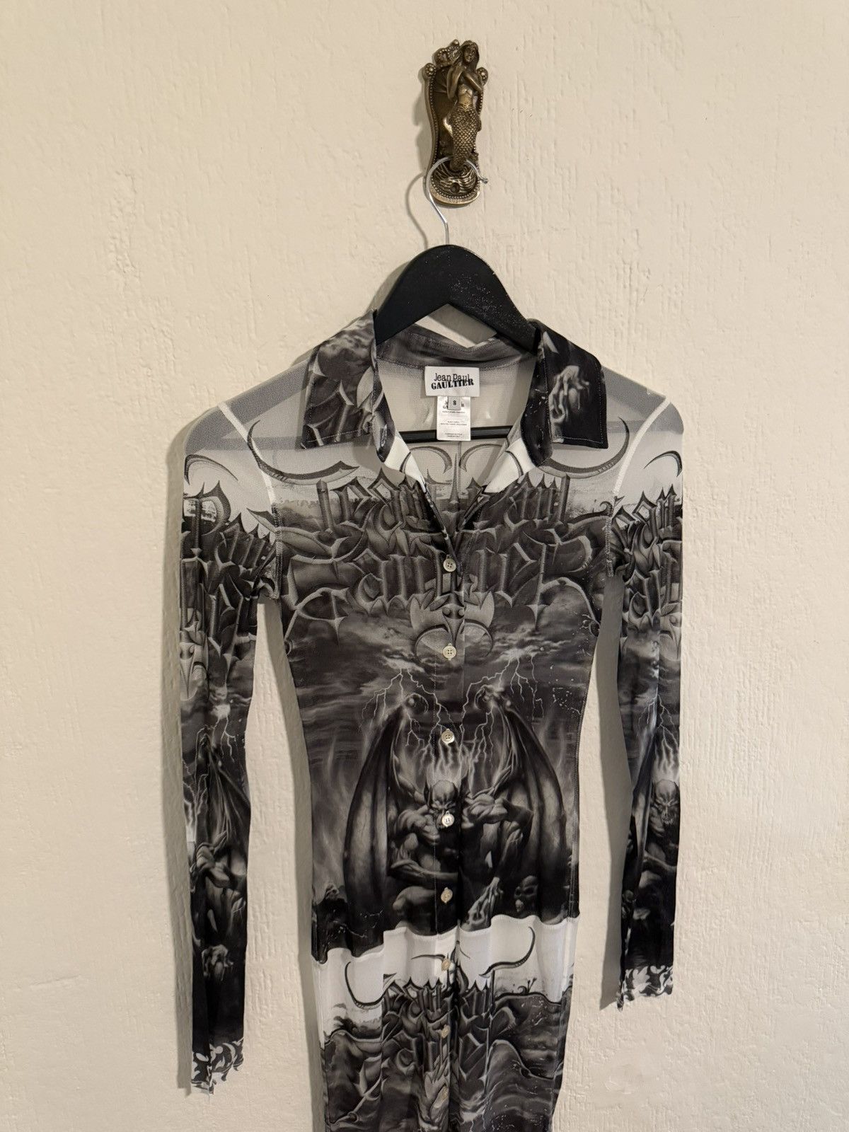 Jean Paul Gaultier Jean Paul Gaultier “Diablo” midi dress size 8 BNWT Size M / US 6-8 / IT 42-44 - 3 Thumbnail