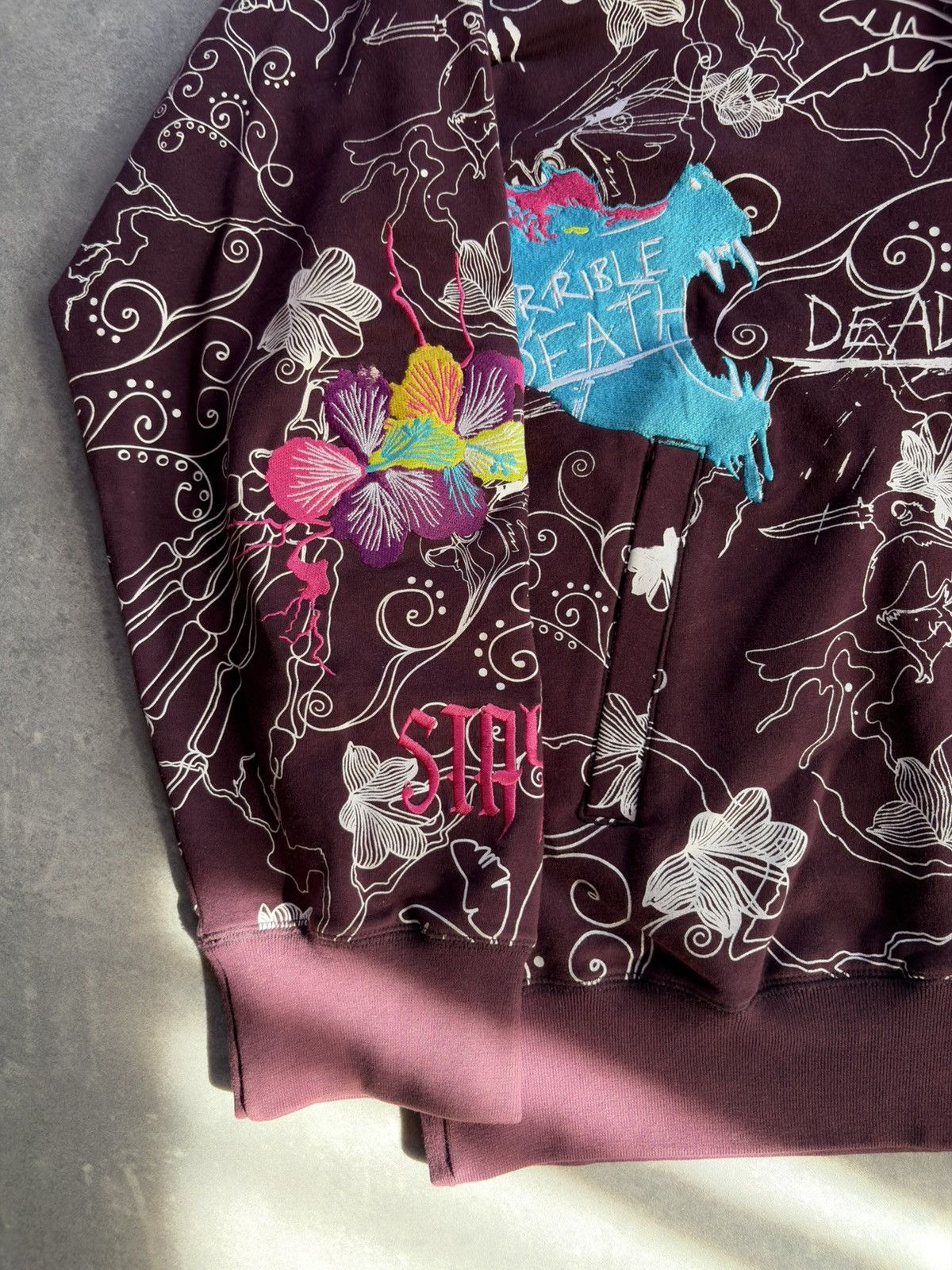 Artful Dodger Artful Dodger Exiled To Bishop AOP Embroidered Zip Hoodie XL Size US XL / EU 56 / 4 - 4 Thumbnail