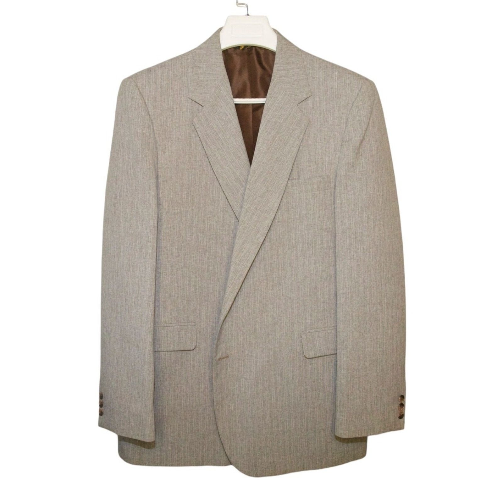 Haggar Haggar Men's 46L Gray Pinstripe Sport Coat Blazer Size 46L - 4 Thumbnail