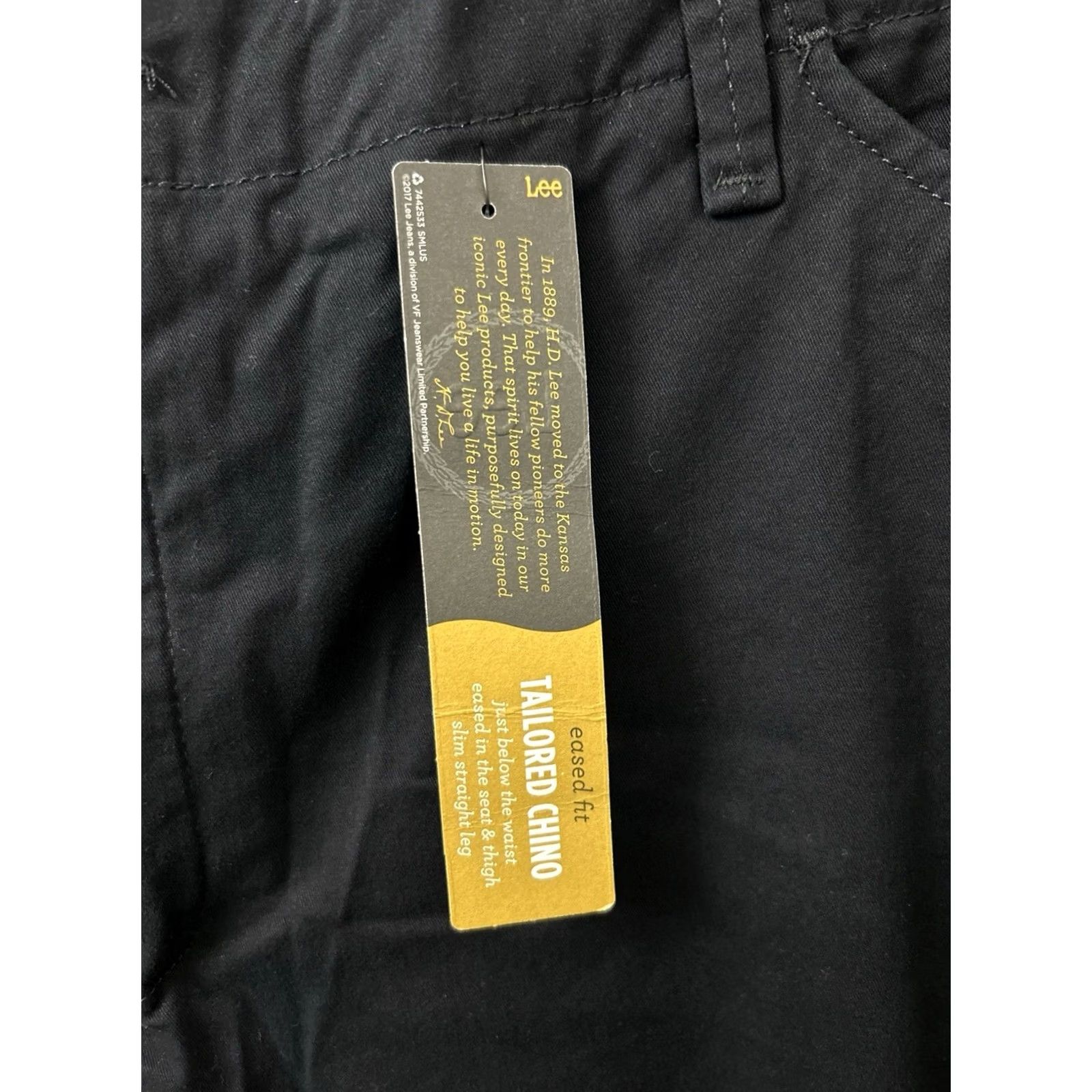 Lee Lee Tailored Chino Pants Womens 16 Slim Straight Leg NWT Black, 30 Inseam, 30 Inseam? 16x30 - NWT Size 38" / US 16 / IT 52 - 6 Thumbnail