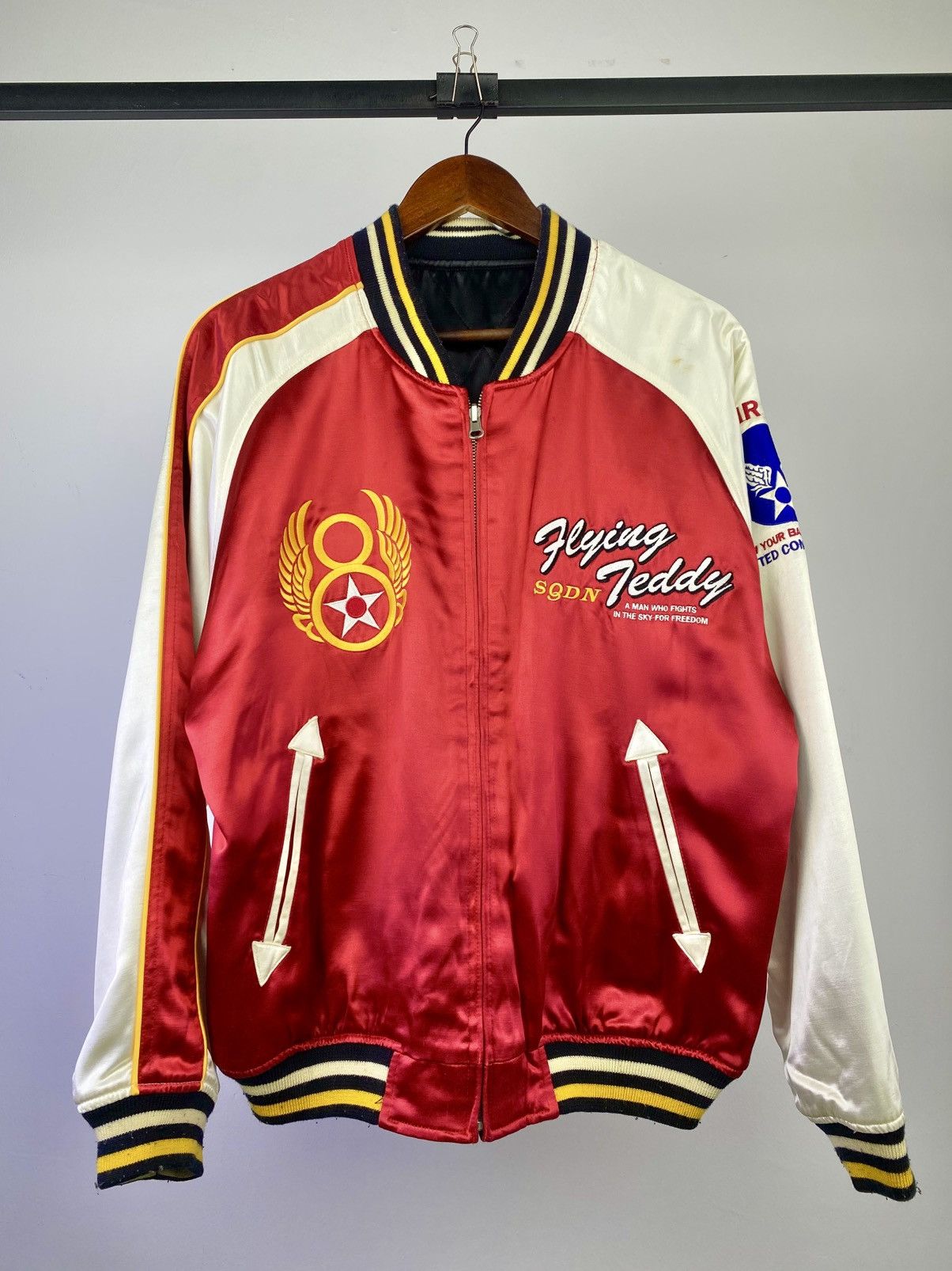 Tedman Tedman Company Embroidered Sukajan Satin Reversible Jacket Size US M / EU 48-50 / 2 - 4 Thumbnail