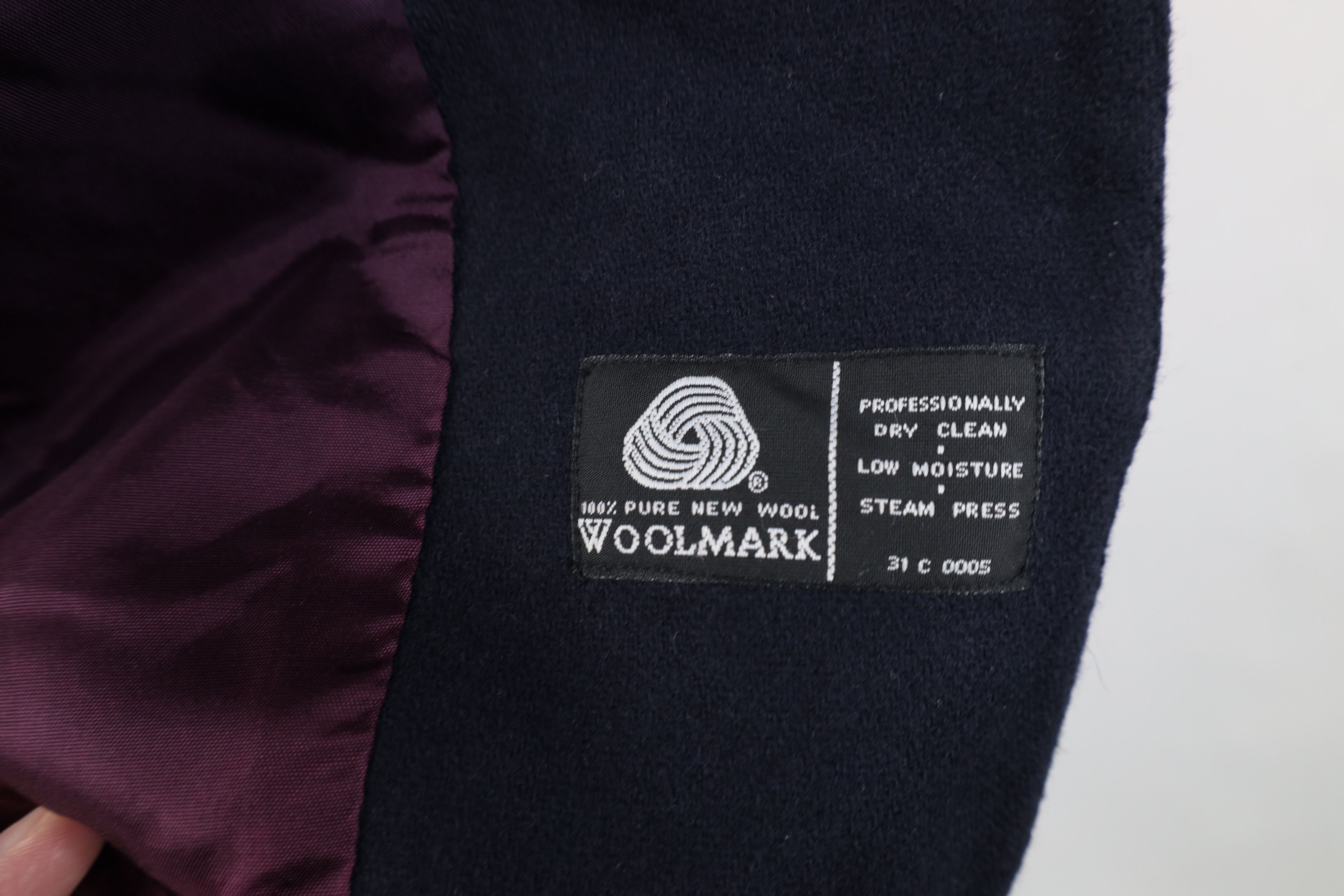 Vintage Vintage 90s Lane Bryant Button Collared Jacket Navy Blue Size XXL / US 16-18 / IT 52-54 - 10 Thumbnail