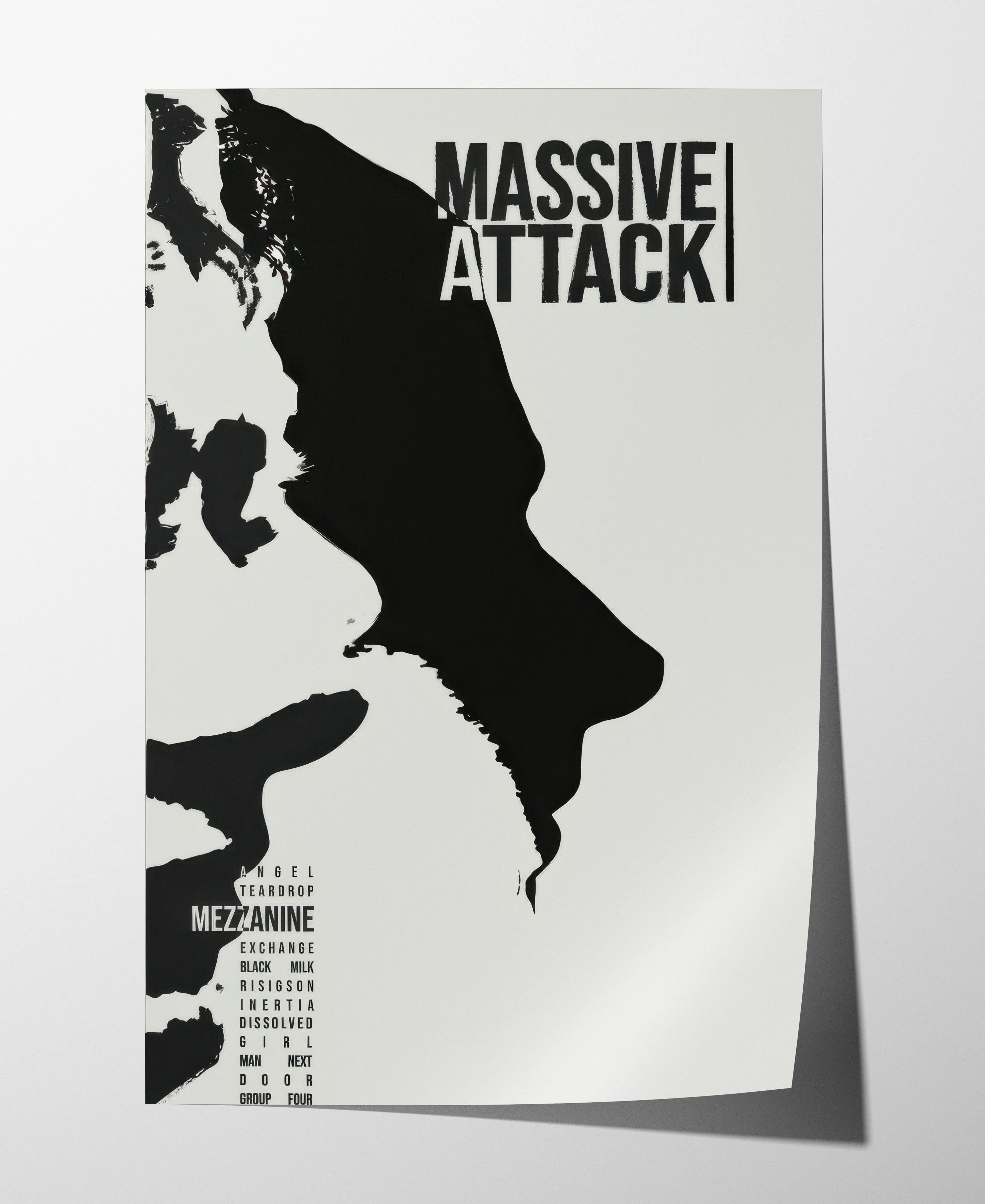 Band Tees Massive Attack Poster Tee Shirt Vintage Music Band Merch Size ONE SIZE - 2 Thumbnail