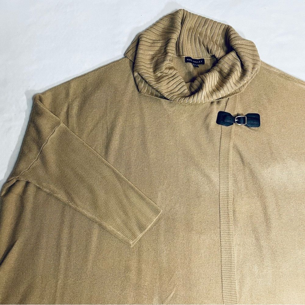 Other New Napa Valley Beige Cowl Buckle Sweater Size L/XL Petite Size L / US 10 / IT 46 - 7 Thumbnail