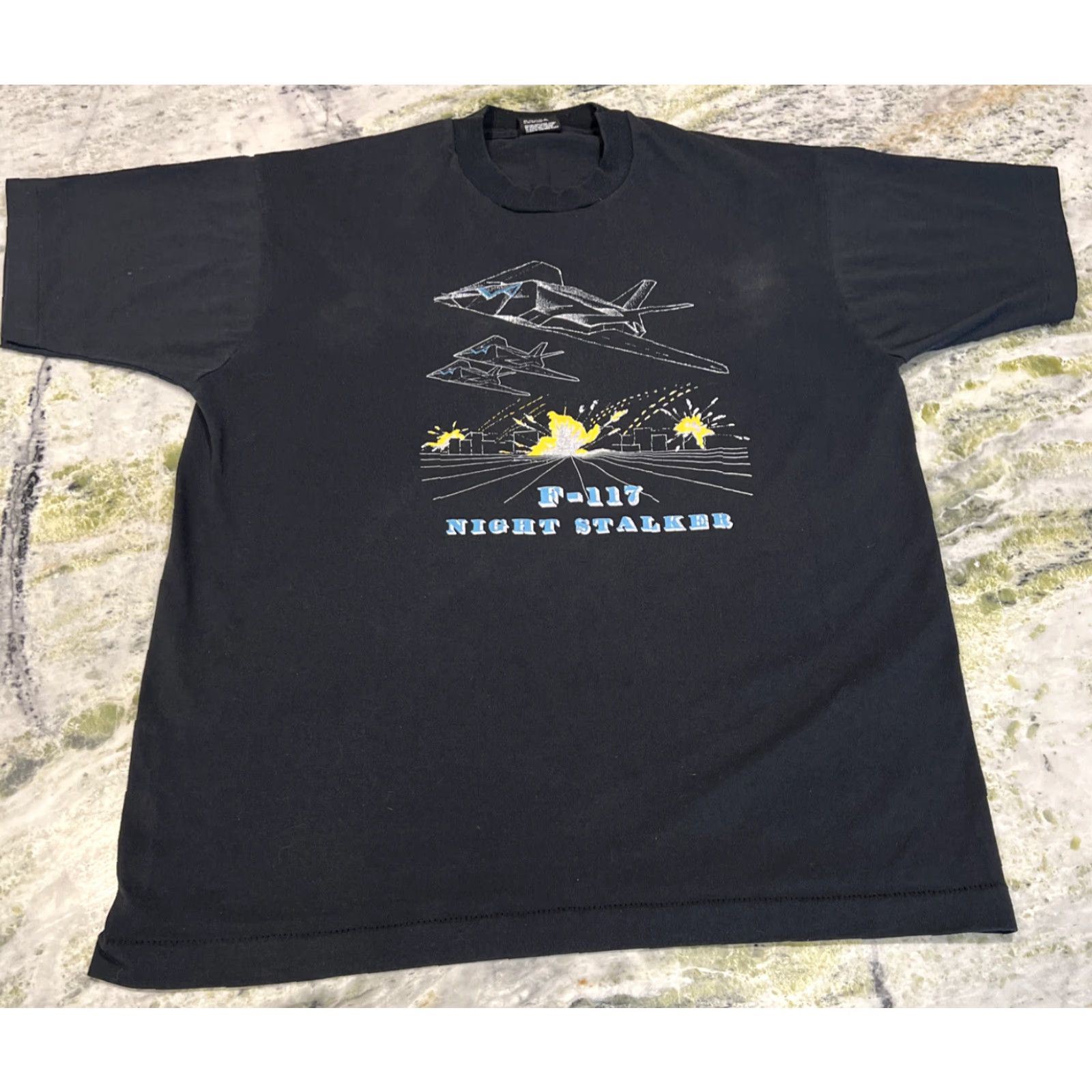 Vintage VINTAGE F-117 Night Stalker T Shirt XL Short Sleeve Cotton 1990s Graphic Mens XL Size US XL / EU 56 / 4 - 2 Thumbnail