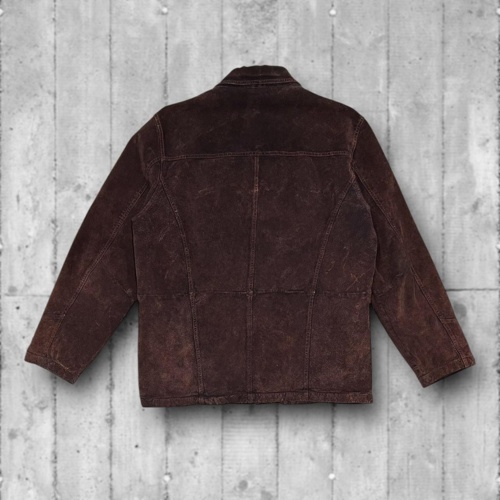 Other M. Julian Vintage (90’s) Distressed Button-Up Suede Jacket Size US L / EU 52-54 / 3 - 3 Thumbnail