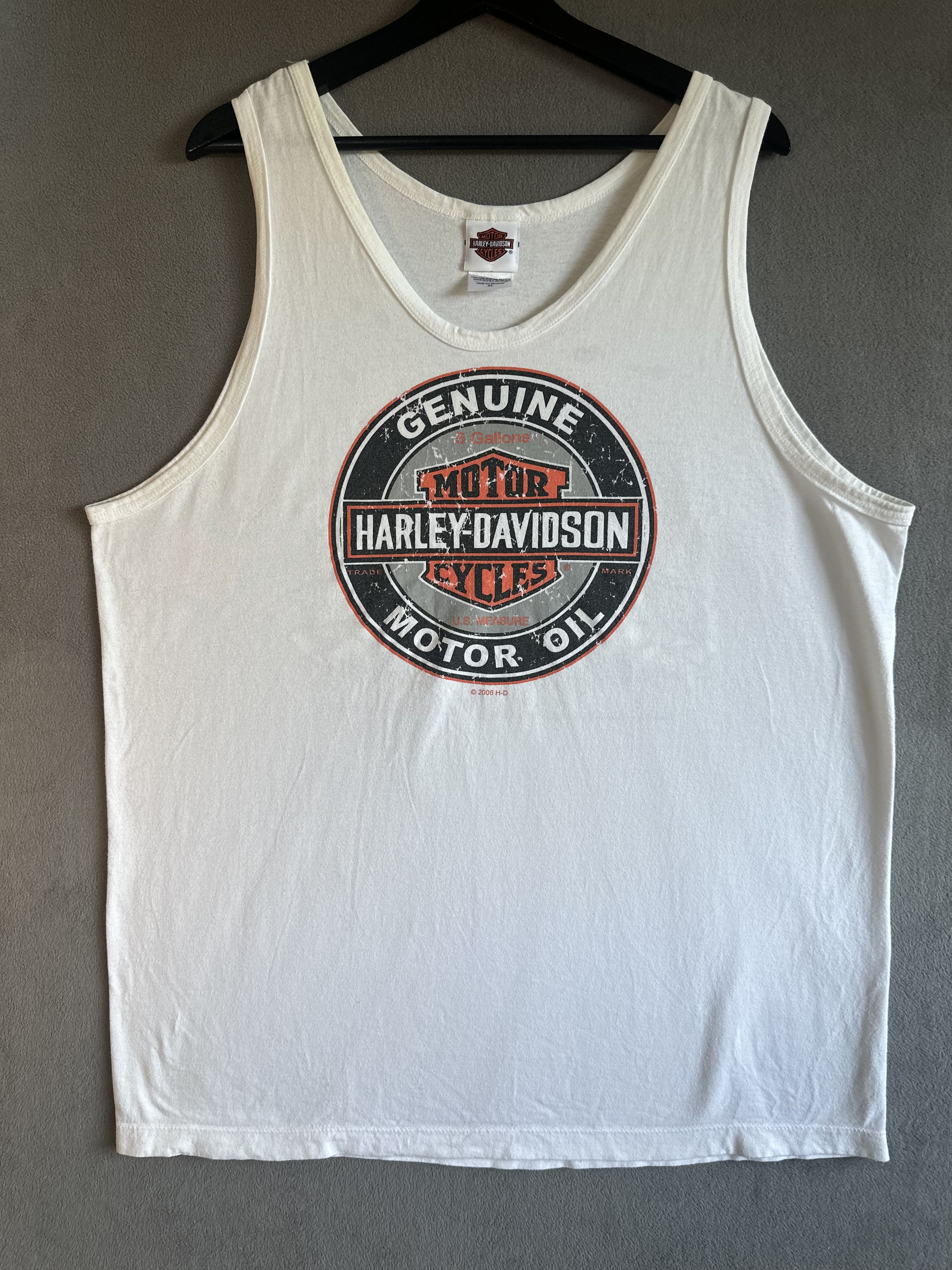 Harley Davidson Vintage 2000s Harley Davidson Wild West TX Graphic Tank Top Size US XL / EU 56 / 4 - 1 Thumbnail