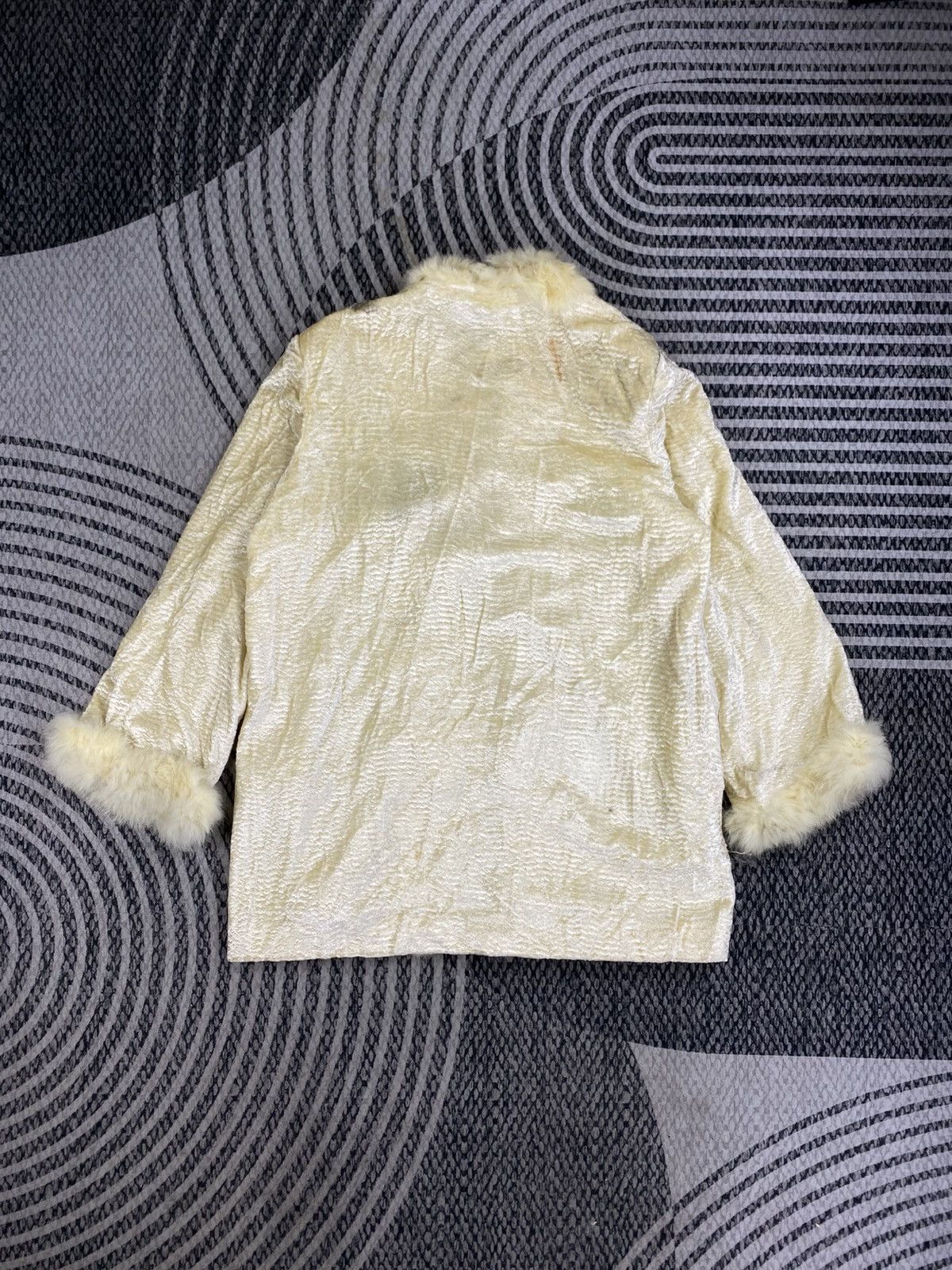 Japanese Brand Vtg Laseine Violetta Faux Astrakhan Fur Jacket Size M / US 6-8 / IT 42-44 - 2 Thumbnail