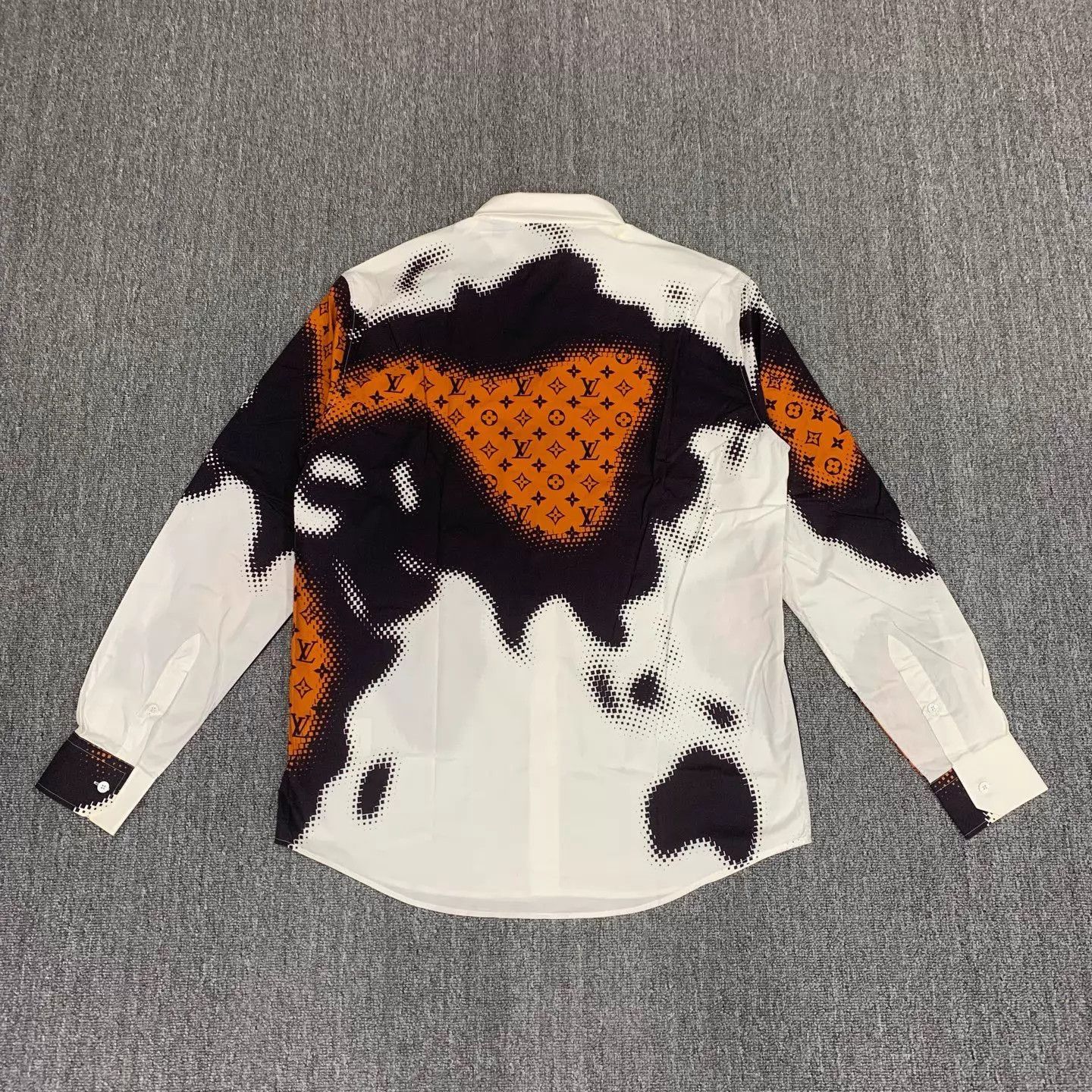 Louis Vuitton Lv White Fire Cloud Monogram Shirt Jacket XL 9New Size US XL / EU 56 / 4 - 2 Thumbnail