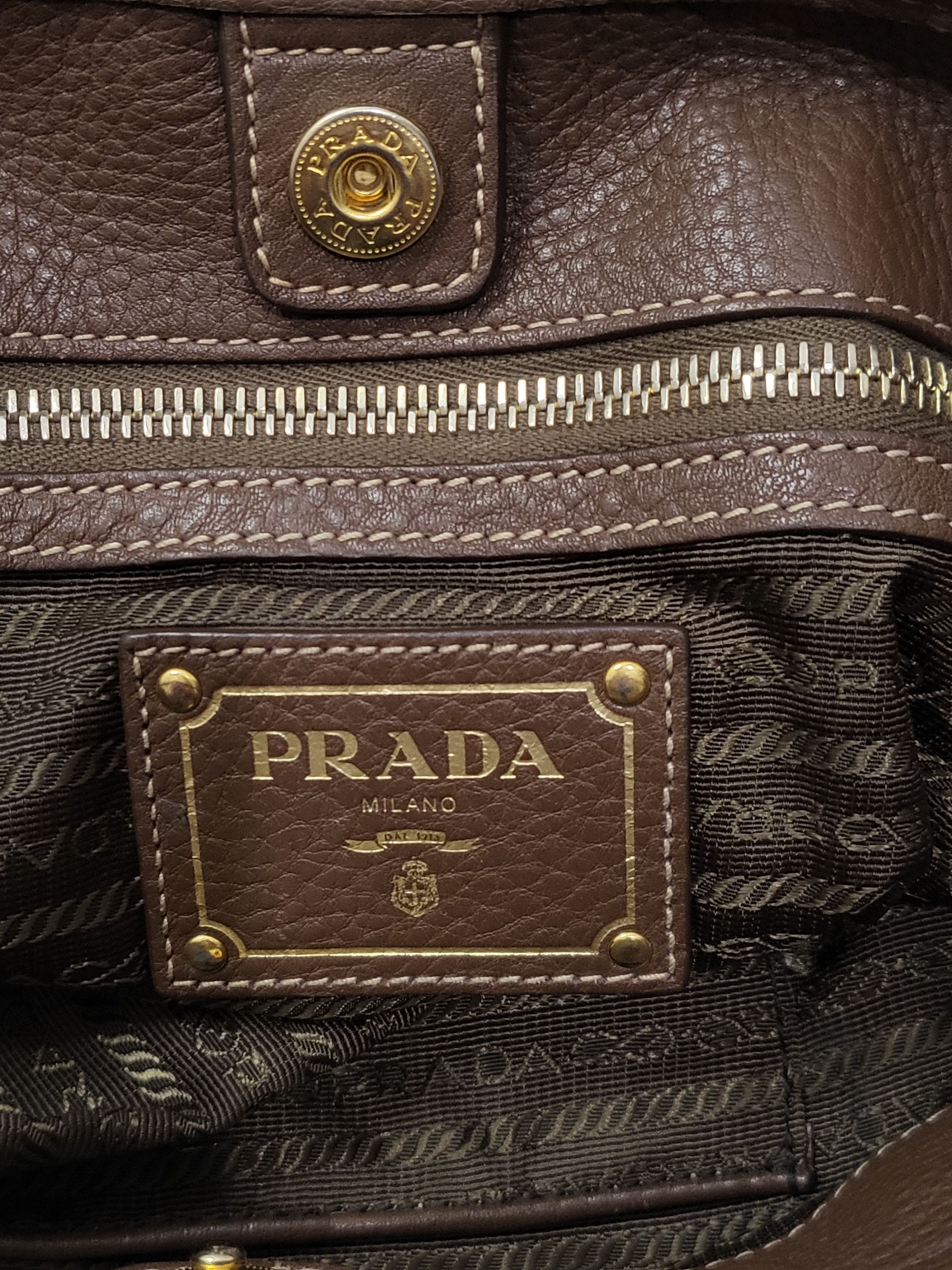 Prada Prada Brown Tessuto Satchel Size ONE SIZE - 11 Thumbnail