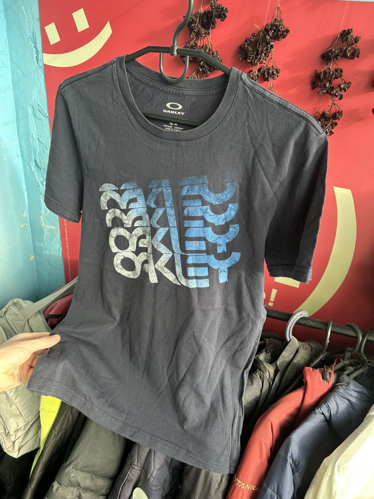 Oakley Oakley Big Logo Print Slim Fit T-shirt Blue Size Medium Size US M / EU 48-50 / 2 - 5 Thumbnail