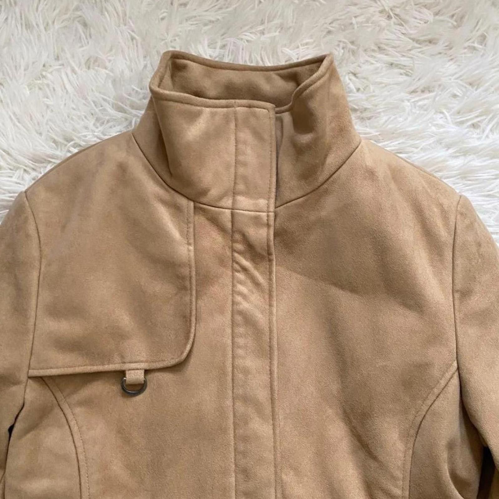 Other Whimsy core preppy style beige slim suede coat / jacket Size S / US 4 / IT 40 - 5 Thumbnail