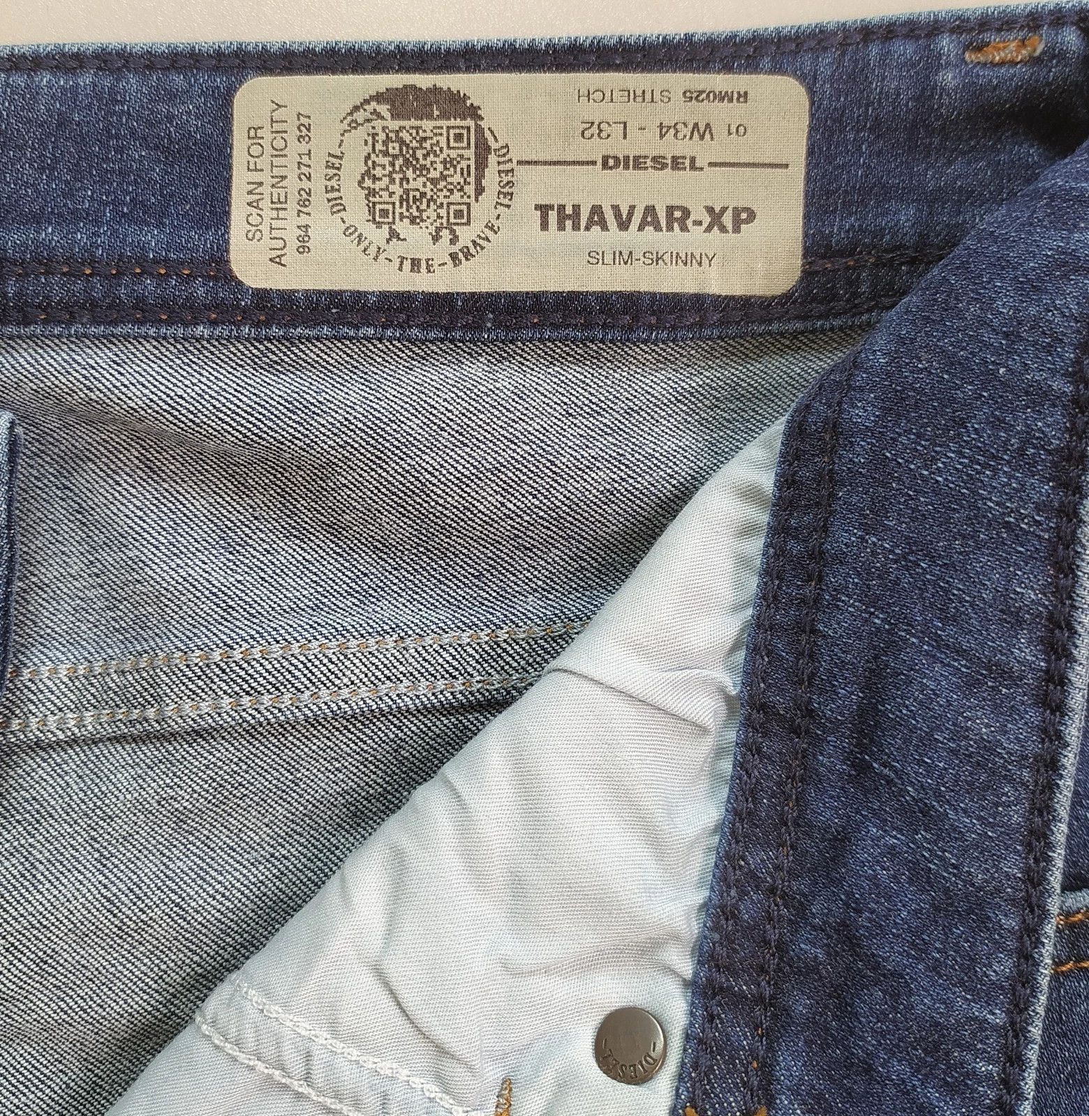 Diesel Diesel THAVAR-XP L.32 MENS JEANS T/9647 Size US 34 / EU 50 - 7 Thumbnail
