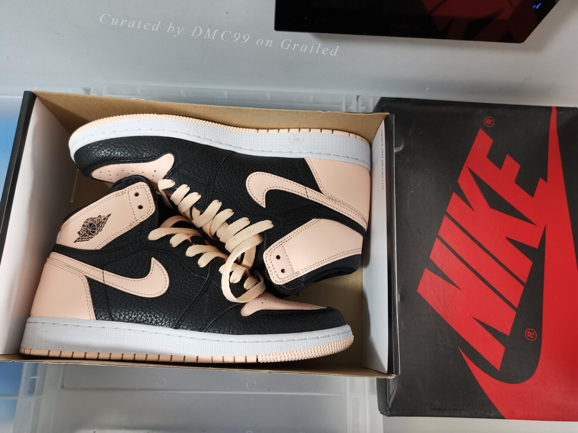 Jordan Brand Jordan 1 Black Pink Toe Size US 7 / EU 40 - 1 Thumbnail