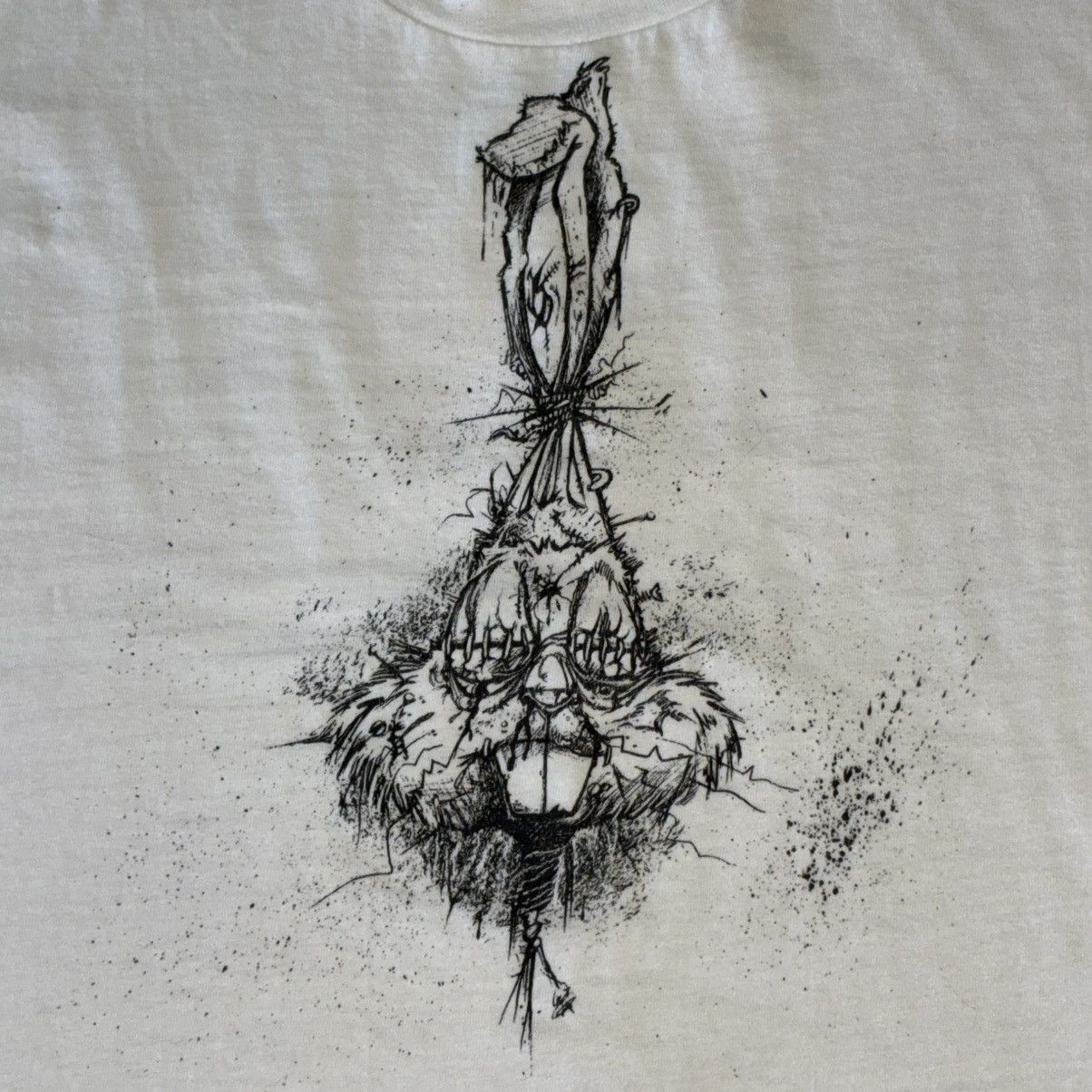 Hanes 90s obscure parody bugs bunny drug alcohol tee shirt Size US XL / EU 56 / 4 - 2 Thumbnail