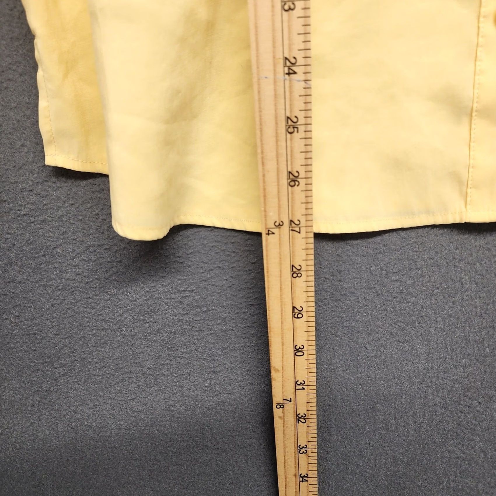 Vintage Chico'S Womens Size 2 US Large Yellow Button Front Blouse Long Sleeve Shirt Size L / US 10 / IT 46 - 5 Thumbnail