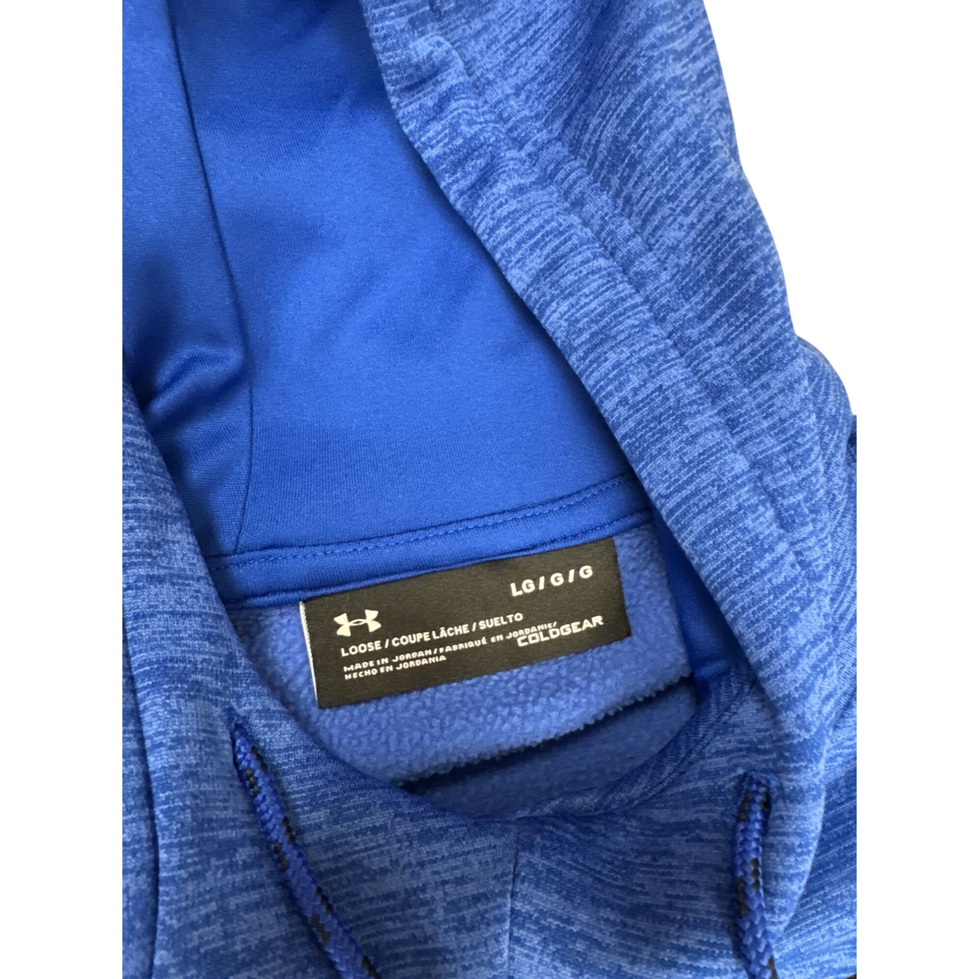 Under Armour Under Armour Mens Loose Fit ColdGear Blue Hoodie Sweatshirt Size US L / EU 52-54 / 3 - 6 Thumbnail