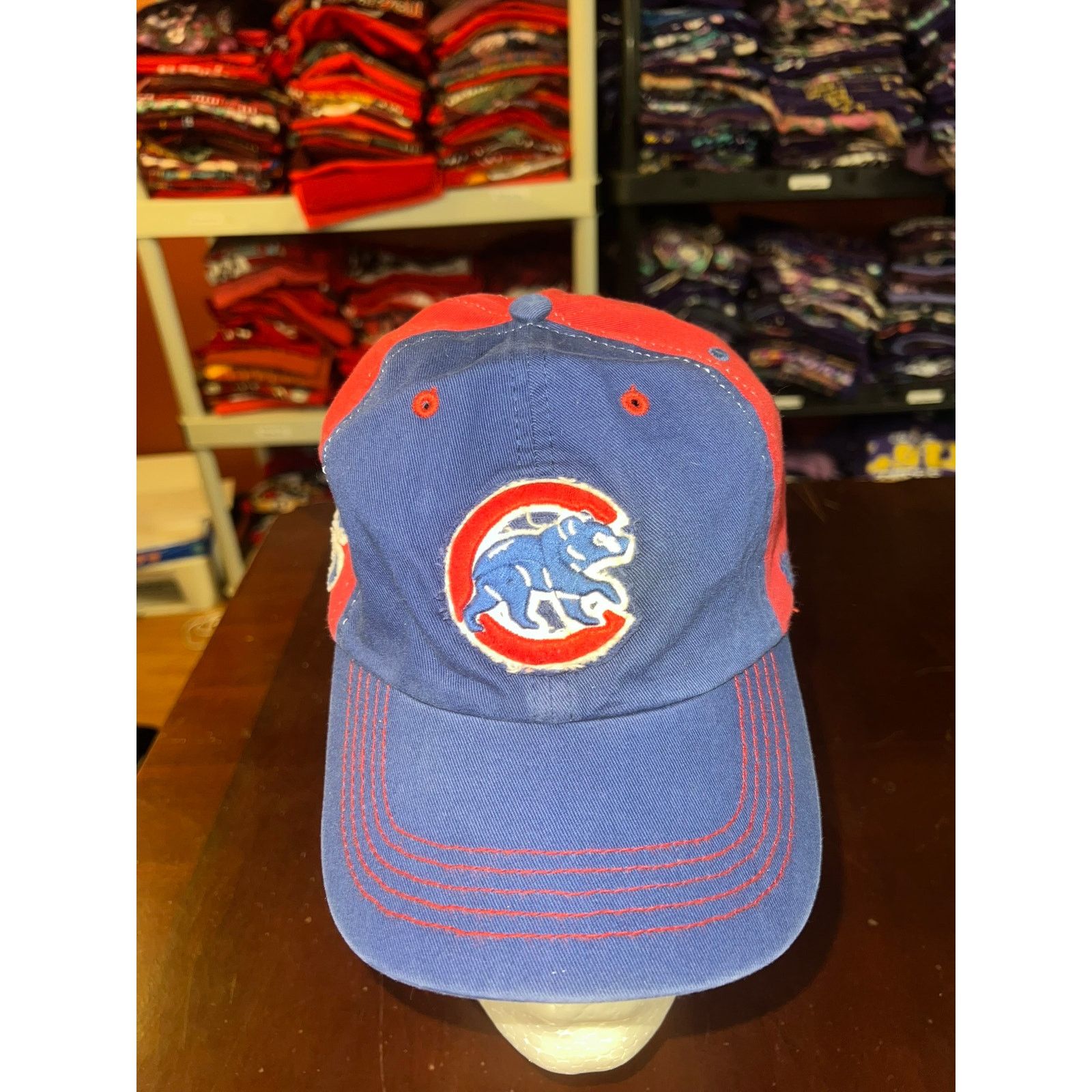 47 Brand Chicago Cubs Hat 47 Brand MLB Baseball Red Blue Cap Headwear Size ONE SIZE - 2 Thumbnail