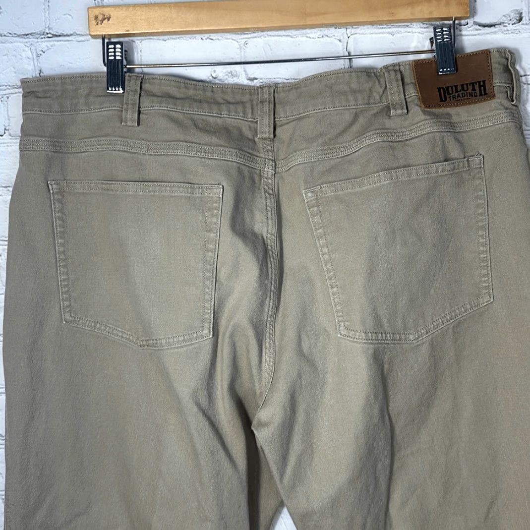 Duluth Trading Company Duluth Mens Flex Fire Hose Brown Denim Jeans Standard Fit W40 L32 Size US 40 / EU 56 - 4 Thumbnail