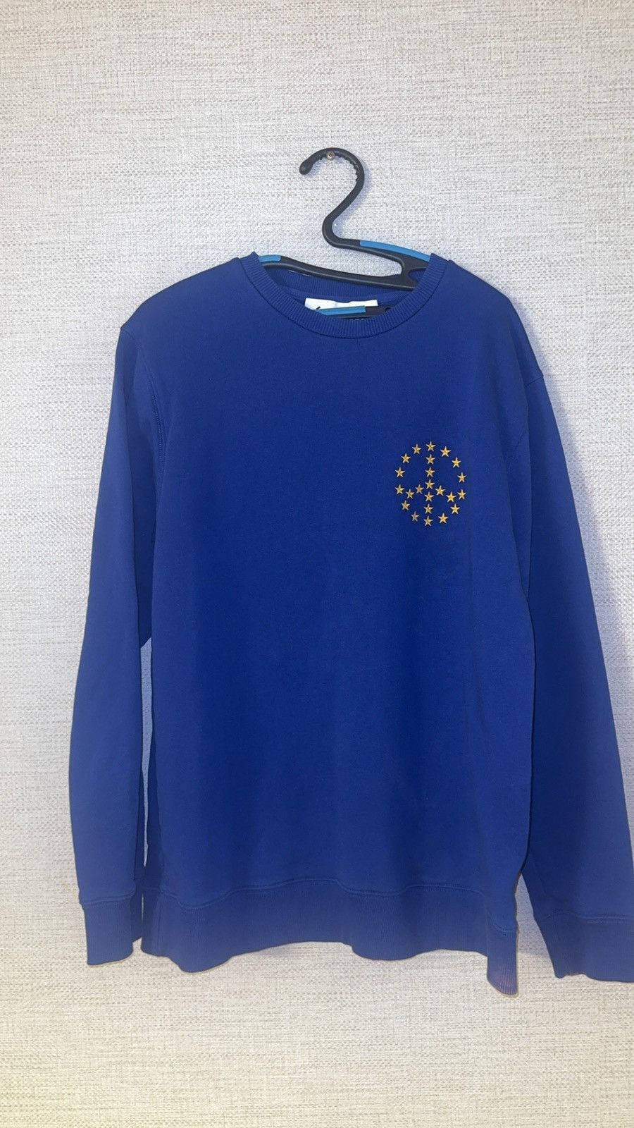 Etudes Études Blue Euro Peace Sweatshirt Size US L / EU 52-54 / 3 - 1 Thumbnail