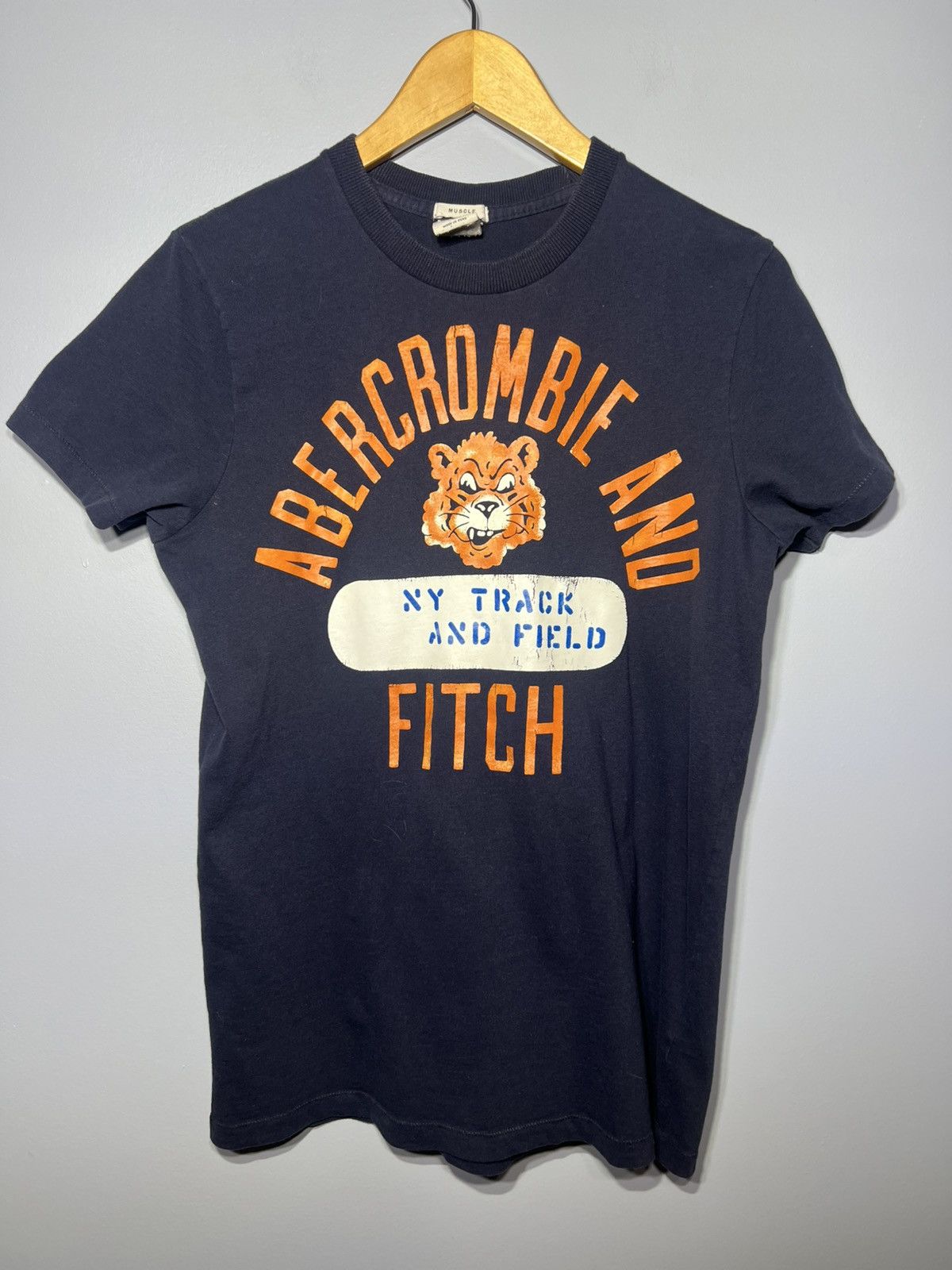 Abercrombie & Fitch Abercrombie & Fitch Shirt S Blue Muscle NY Track & Field Y2K Size US S / EU 44-46 / 1 - 2 Thumbnail