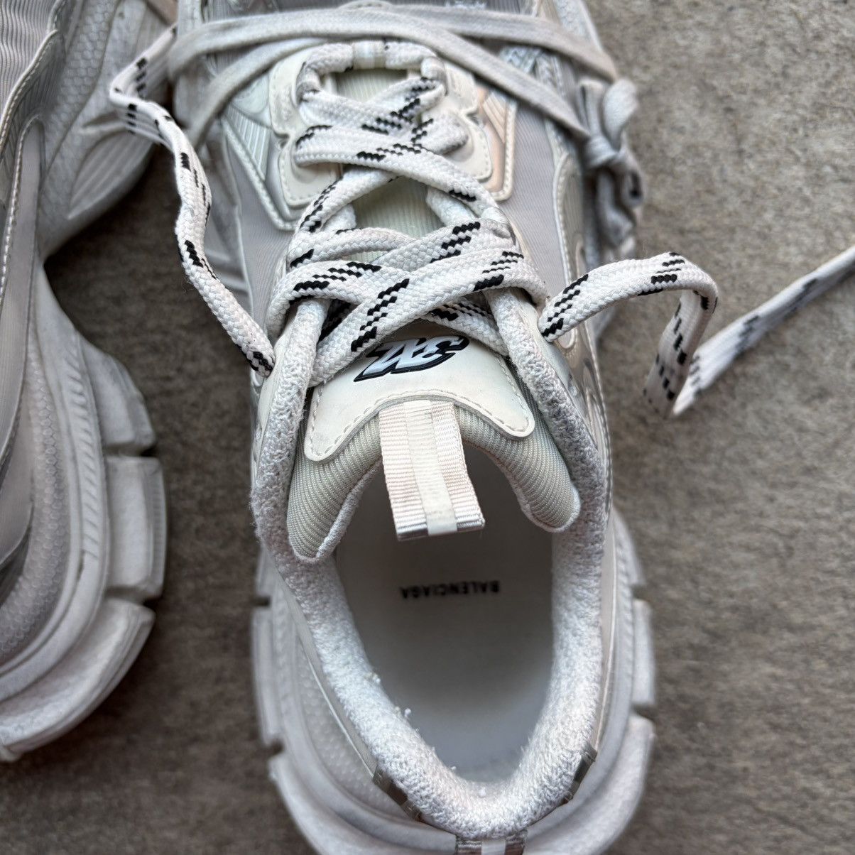 Balenciaga Balenciaga 3XL Sneaker White/Silver EU 41/US 8 Size US 8 / EU 41 - 6 Thumbnail