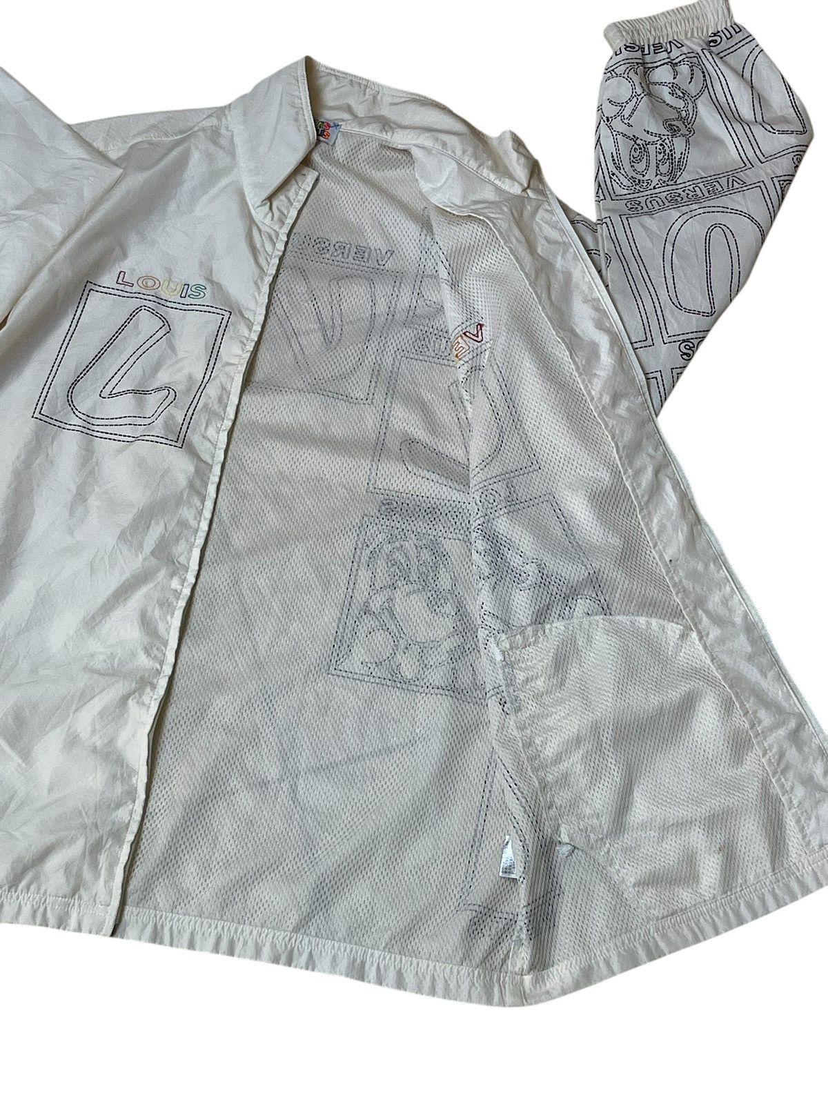 Japanese Brand GRAIL🔥VINTAGE LOUIS VERSUS LIGHT JACKET Size US XXL / EU 58 / 5 - 4 Thumbnail