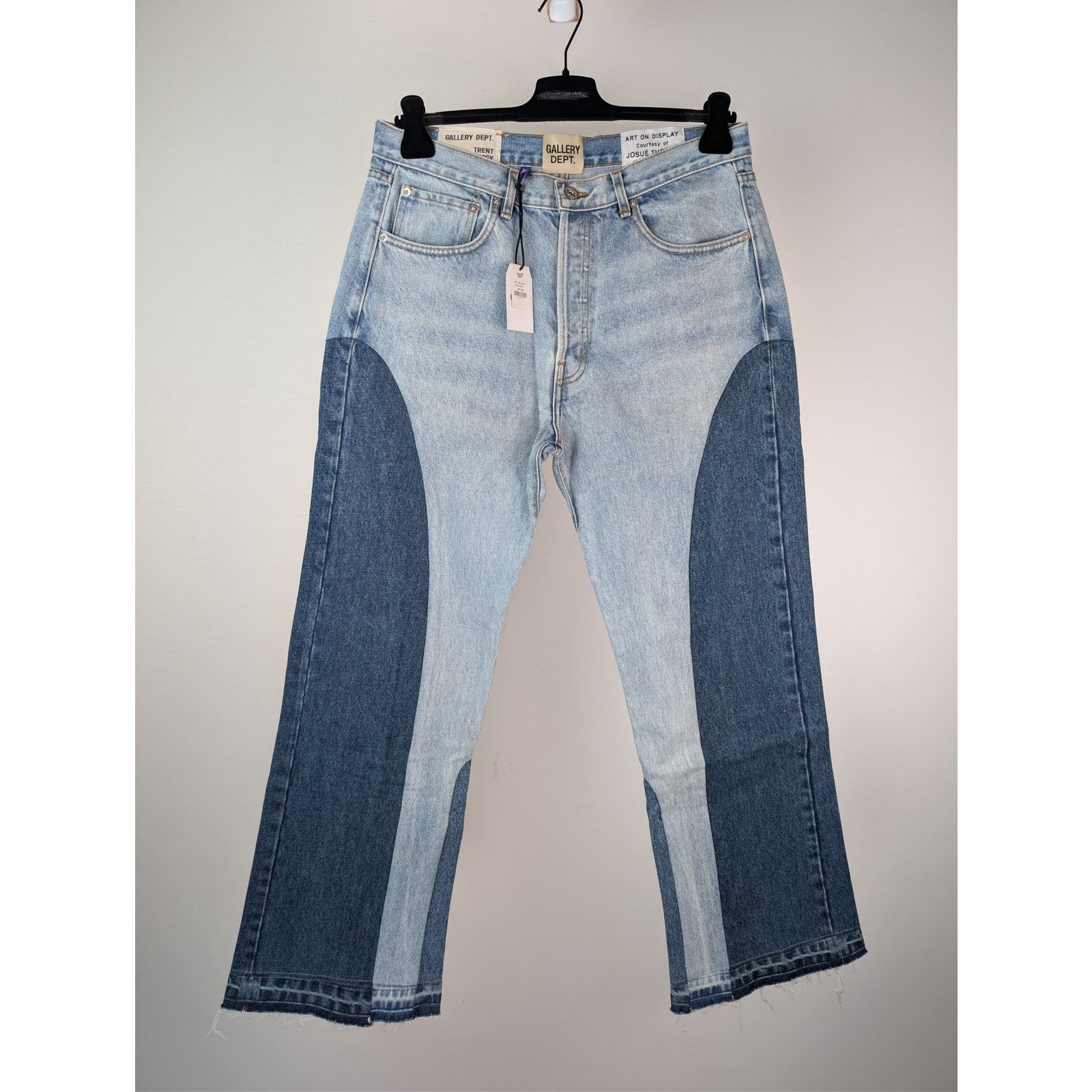 Gallery Dept. o1rshd1 Size: 34W x 32L / La Flare Denim Jeans Indigo Blue Size US 34 / EU 50 - 1 Thumbnail