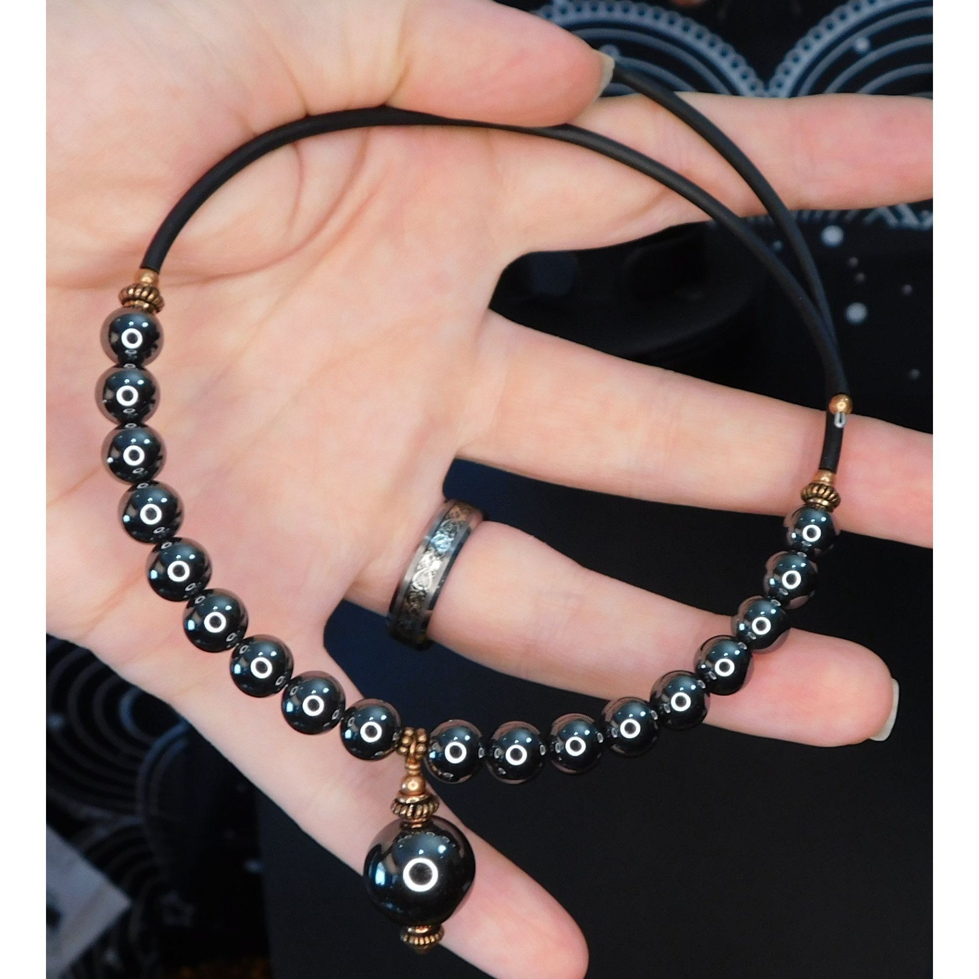 Other Elegant Gothic Hematite Coil Choker Necklace Size ONE SIZE - 3 Thumbnail