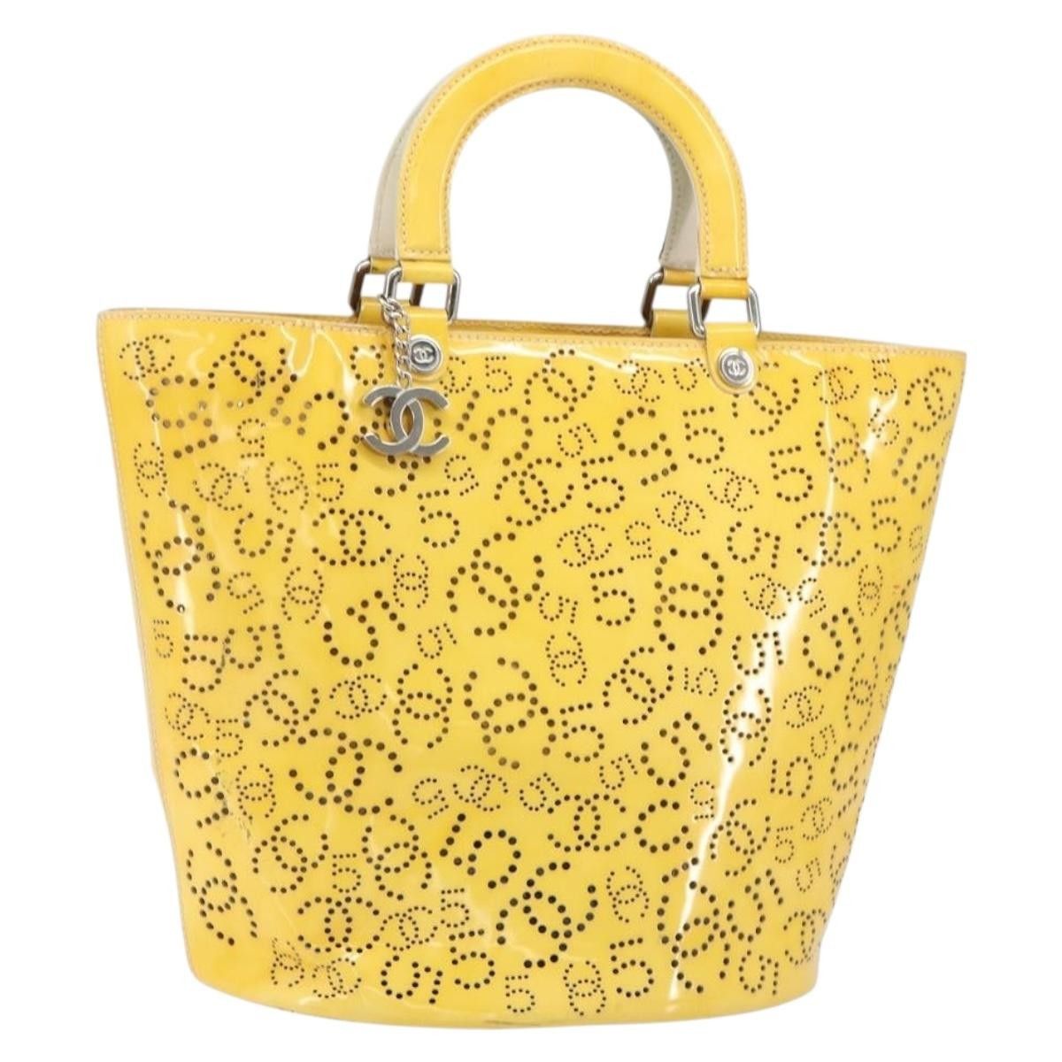 Chanel Chanel CC No.5 Shopping Tote Perforated Patent Size ONE SIZE - 1 Thumbnail