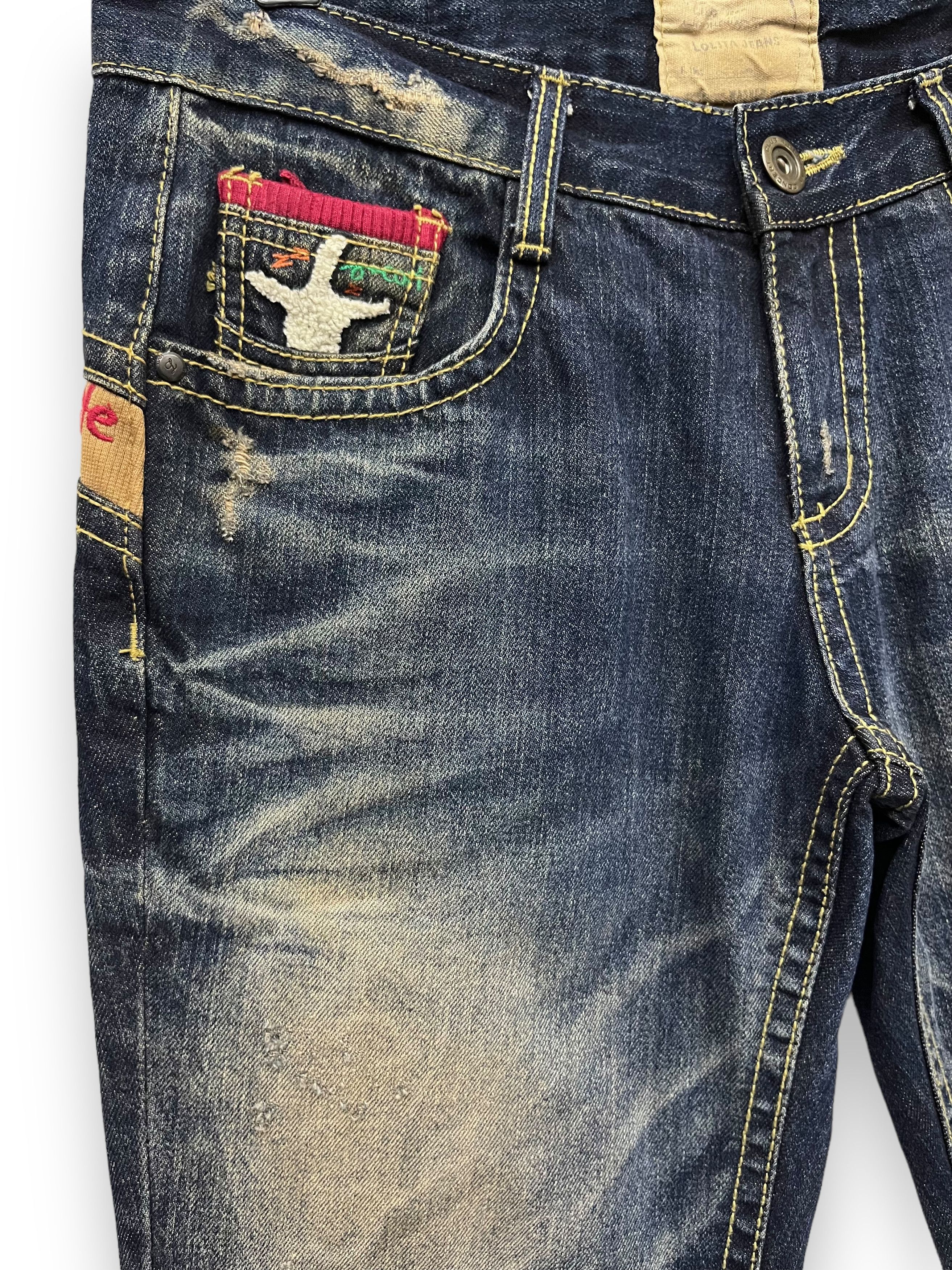 Vintage LASTOFFER 🔥 YOSHITOMO NARA x LOLITA Exotic Artist Denim Size 32" / US 10 / IT 46 - 6 Thumbnail