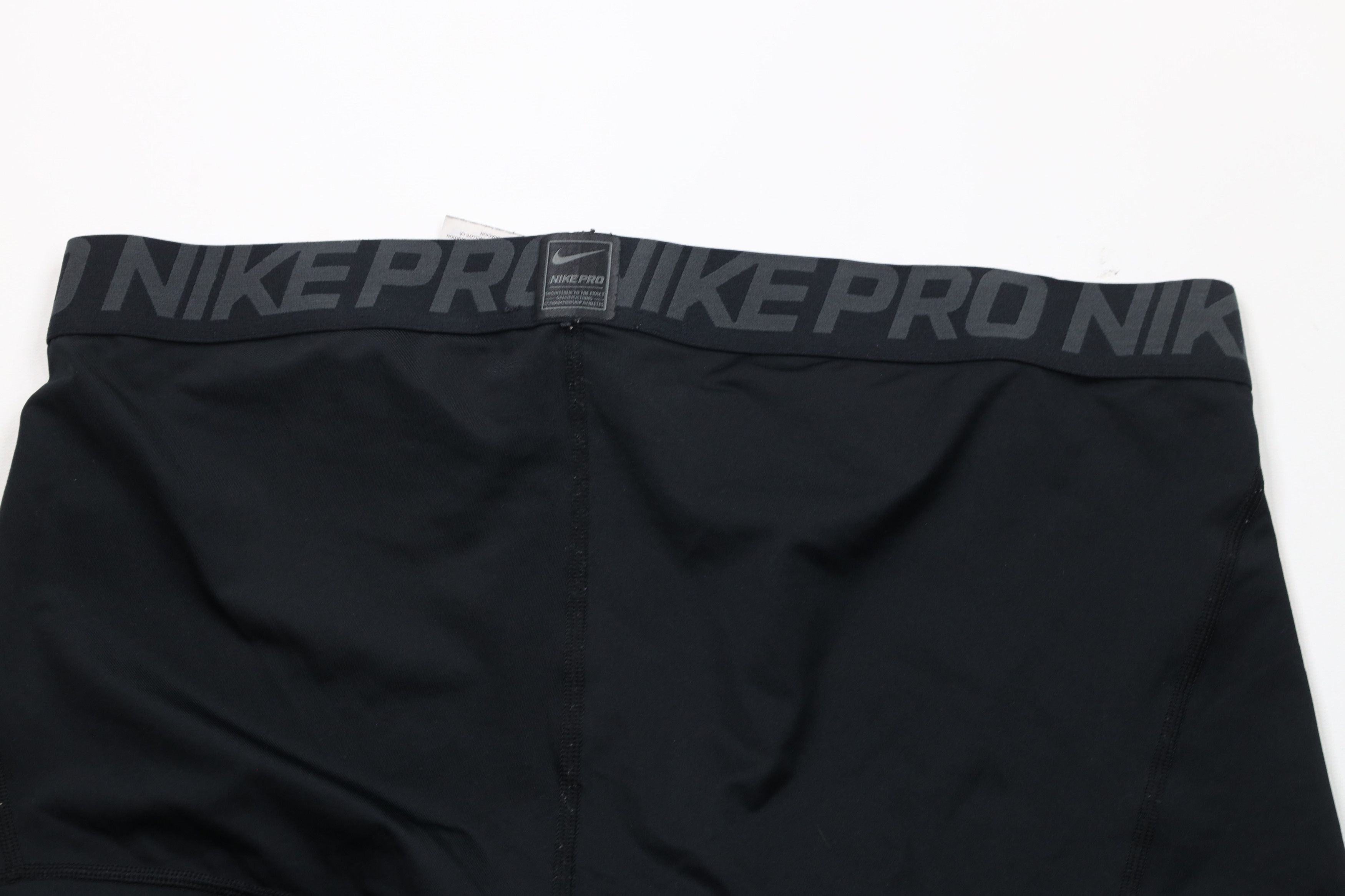Nike × Vintage Nike Pro Training Gym Running Half Tights Shorts Black Size US 42 / EU 58 - 8 Thumbnail