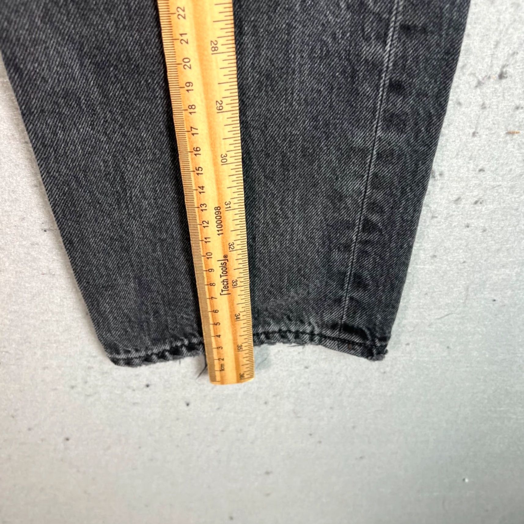 Agolde AGOLDE Jeans Black 29 Riley High-Rise Straight-Leg 100% Cotton Womens Adult 29 Denim Vintage 100% Cotton Size 29" - 6 Thumbnail