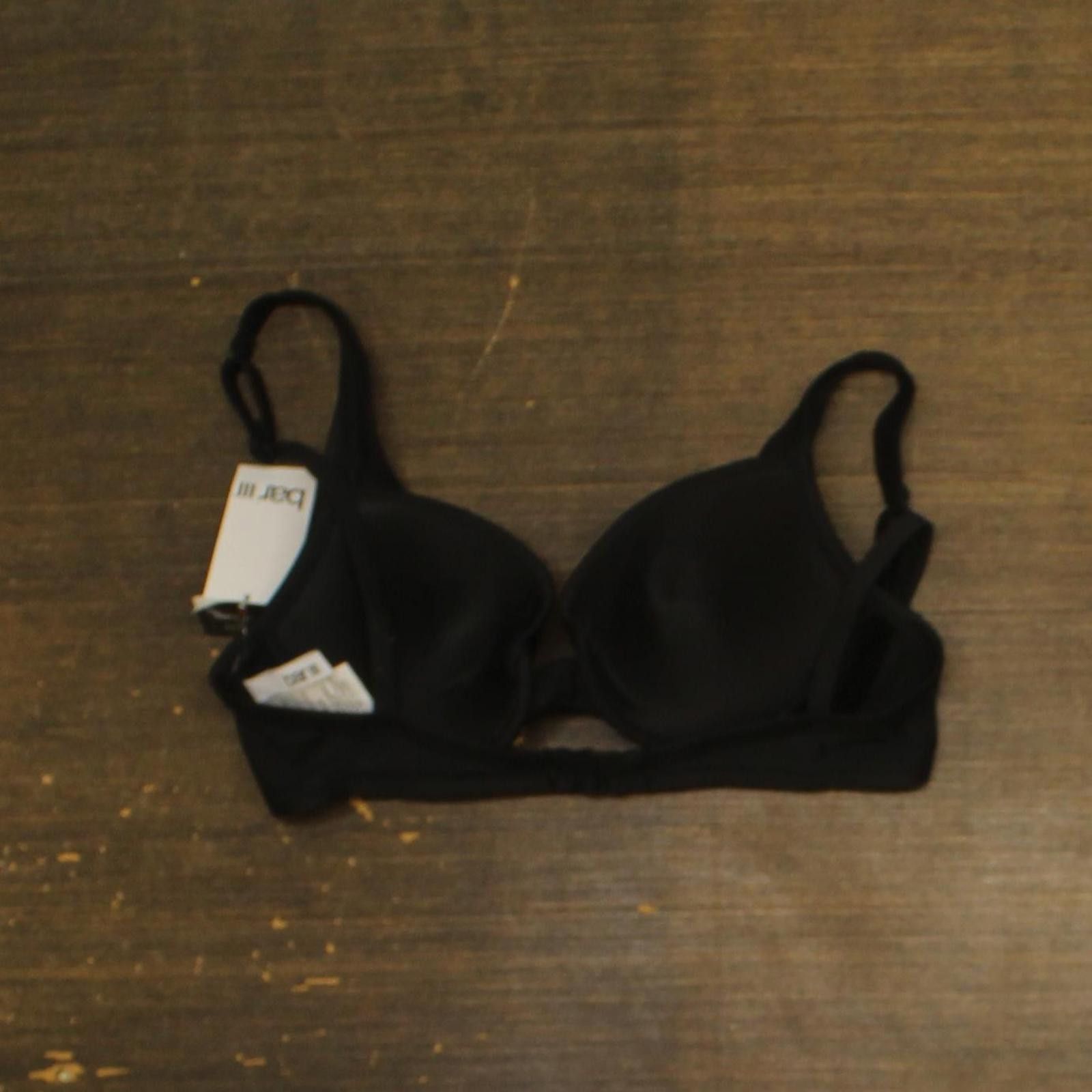 Bar III Nwt Bar Iii Balconette Bikini Swim Top Mbnb24306 Black Xs Size ONE SIZE - 2 Thumbnail