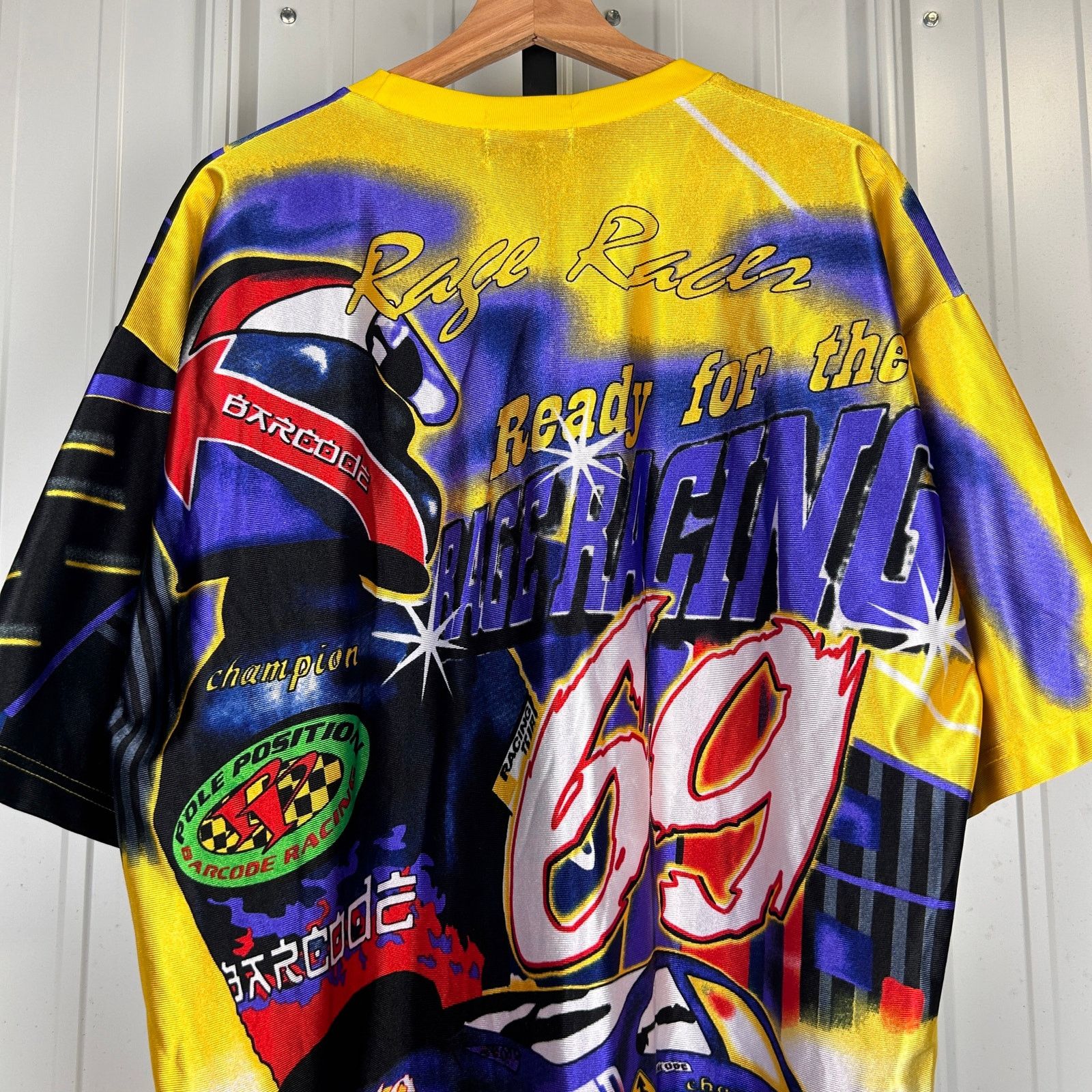 Other Speed Barcode Rage Racing 69 CRAZY AOP Cyber XL NASCAR Tee Size US XL / EU 56 / 4 - 5 Thumbnail
