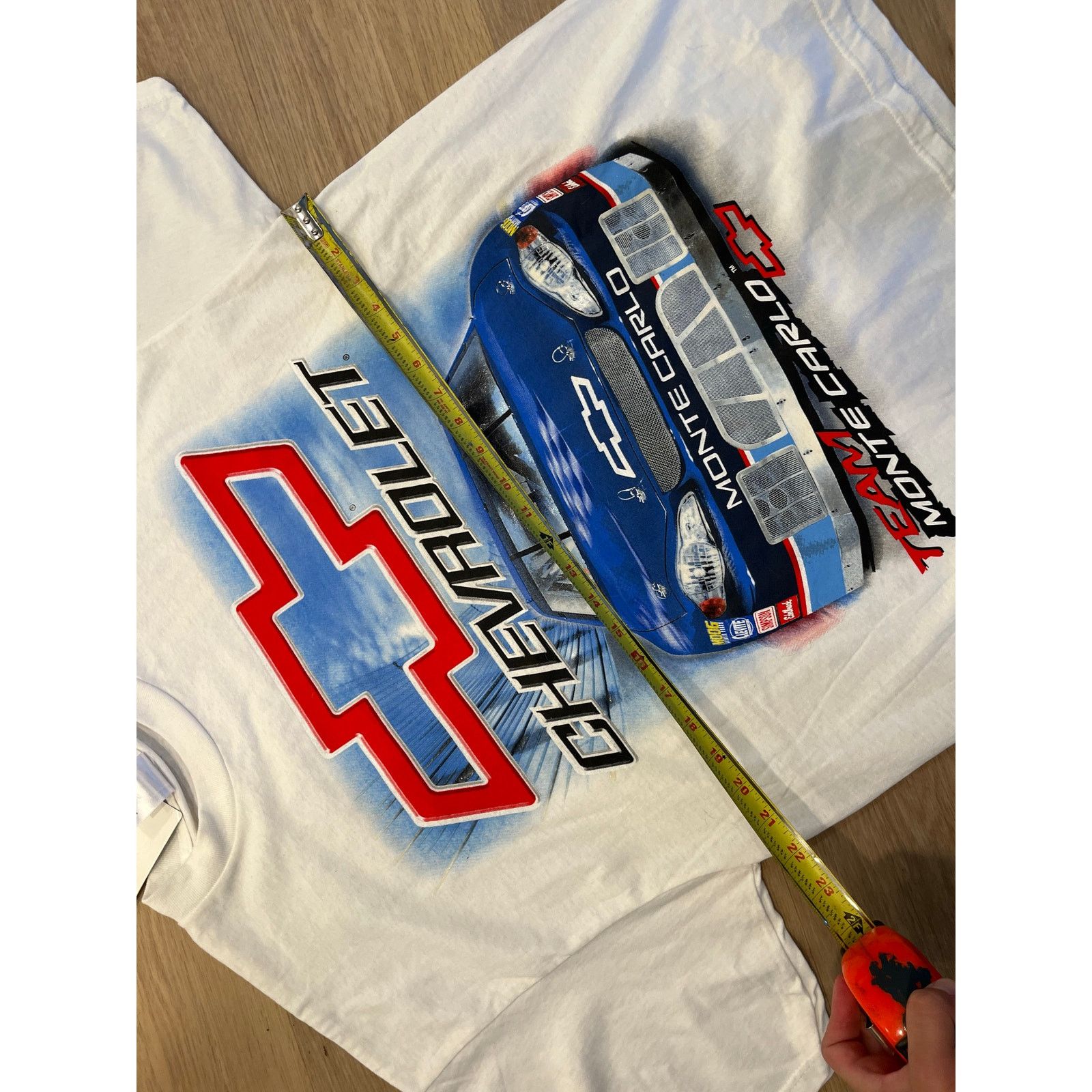 NASCAR Vintage Nascar T Shirt Adult XL White Chevrolet Size US XL / EU 56 / 4 - 5 Thumbnail
