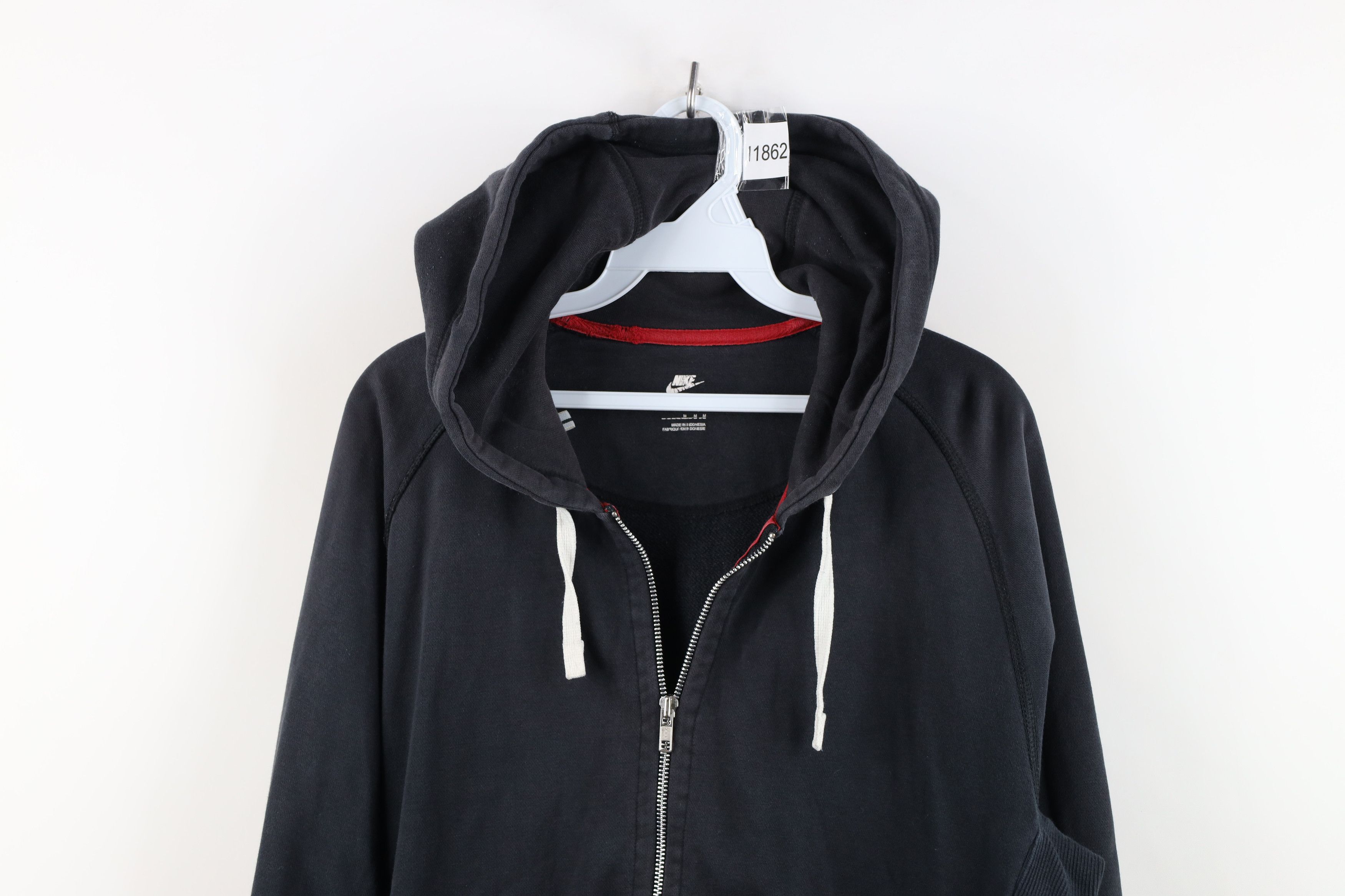Nike Vintage Y2K Nike Scott Mini Swoosh Full Zip Hoodie Black Size US M / EU 48-50 / 2 - 2 Thumbnail
