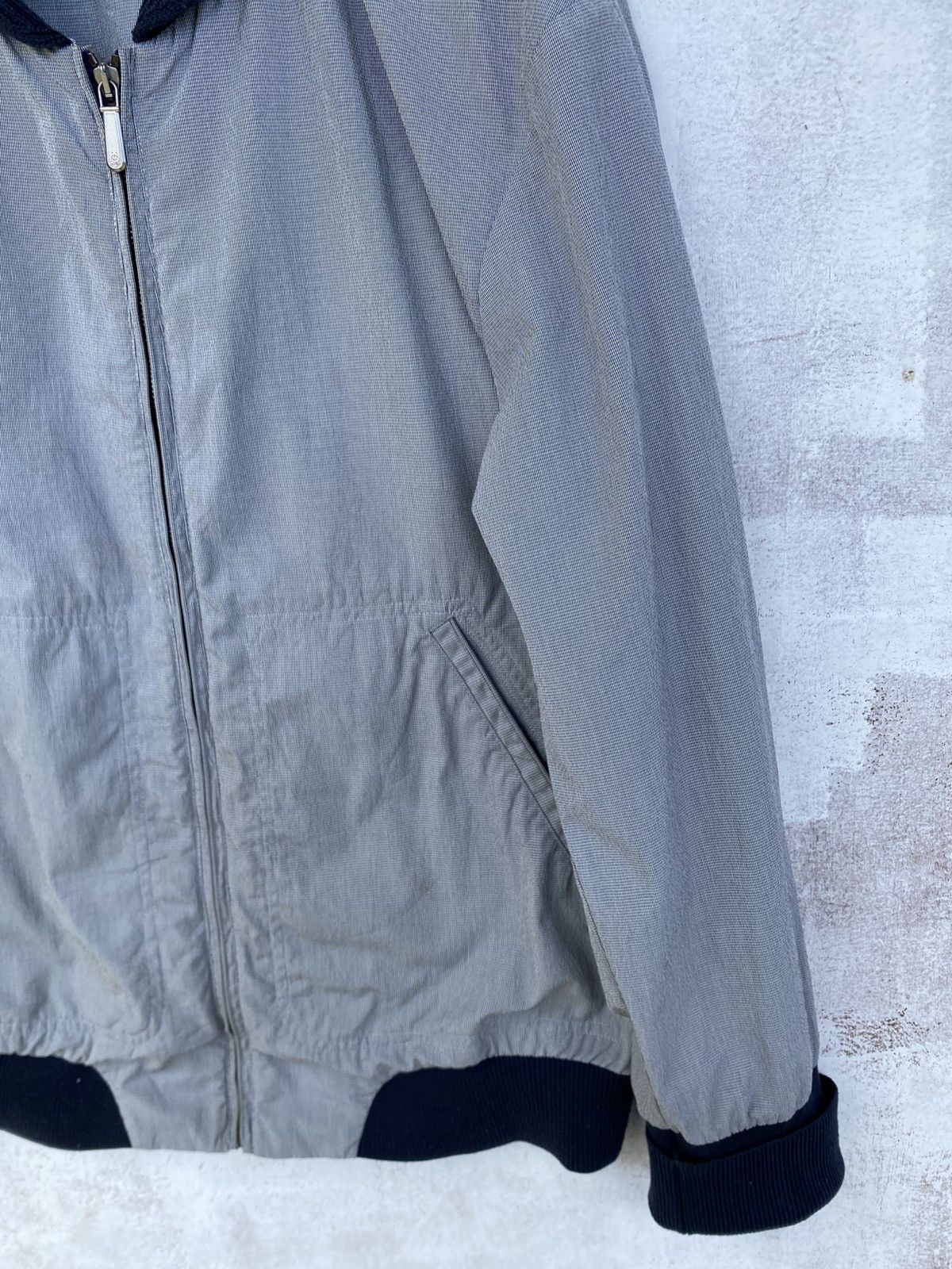 Alfred Dunhill Dunhill Light Blue Zip-Up Bomber Jacket | Made in Italy Size US L / EU 52-54 / 3 - 7 Thumbnail