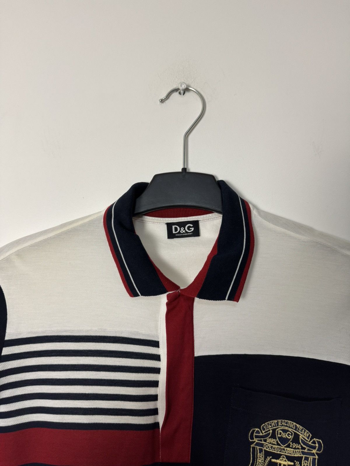 Dolce & Gabbana Dolce & Gabbana Patchwork Striped Polo Yacht Racing D&G Y2K Size M / US 6-8 / IT 42-44 - 5 Thumbnail