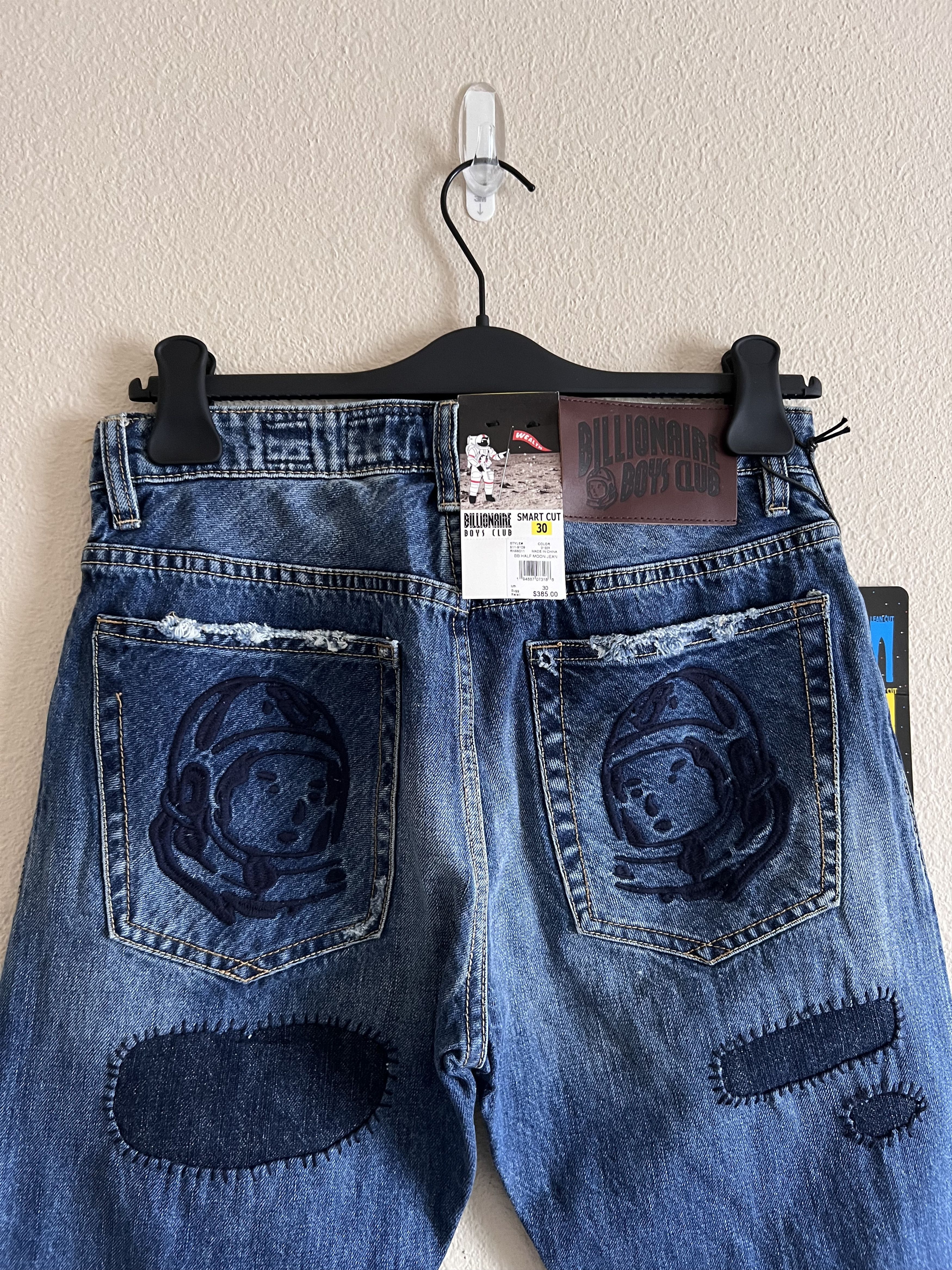 image of Billionaire Boys Club Half Moon Bb Jeans in Blue, Men's (Size 30)