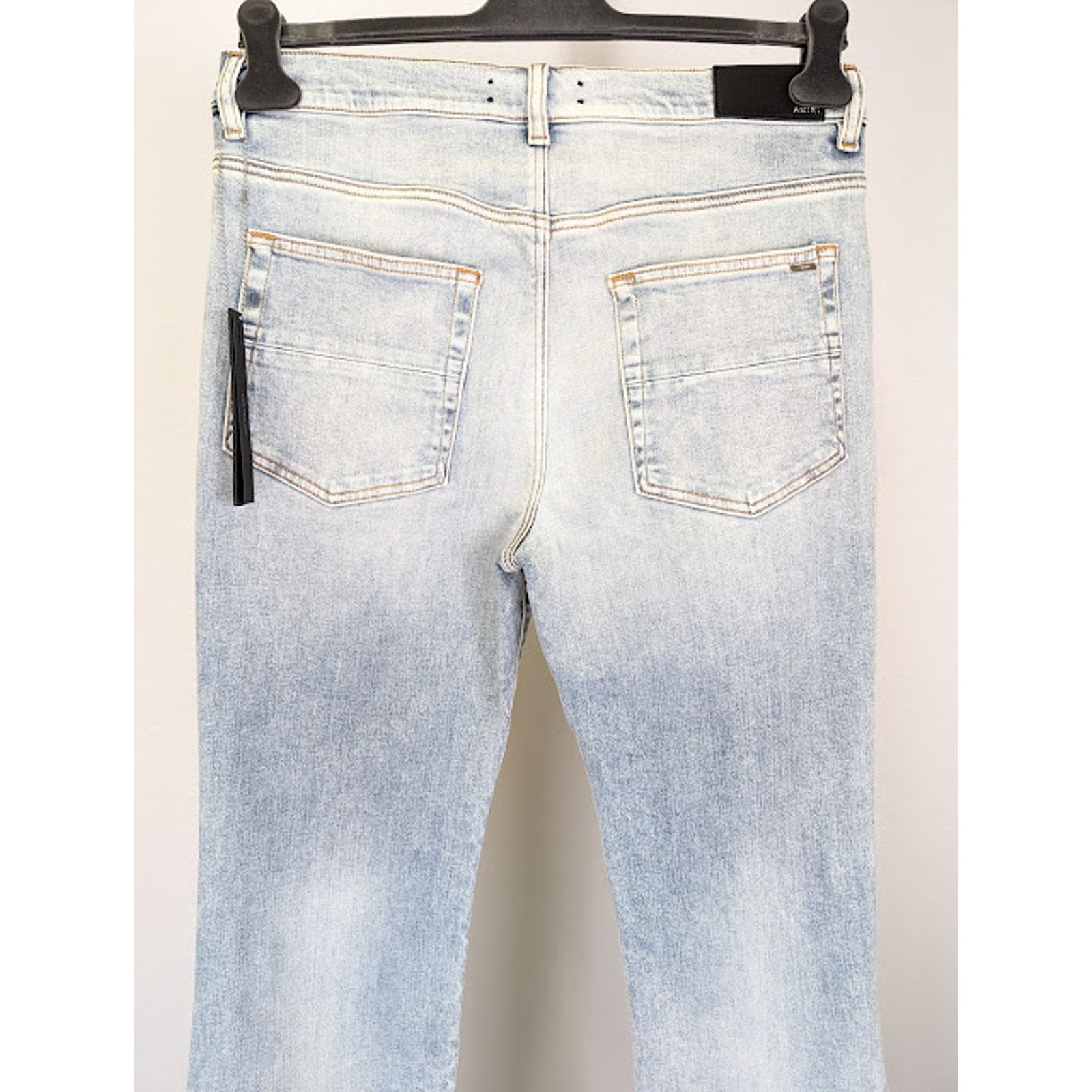 Amiri o1rshd1 Stack Flare Jeans in Stone Indigo Size US 31 - 13 Thumbnail