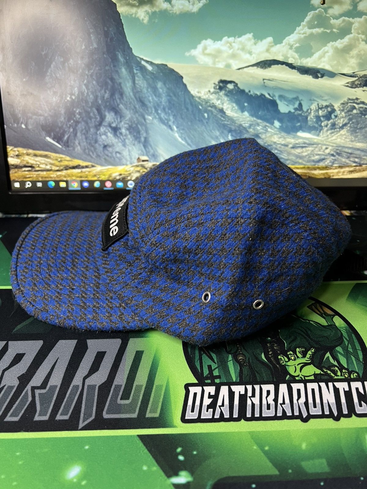 Supreme 2002 Wool Houndstooth Camp Cap Size ONE SIZE - 3 Thumbnail