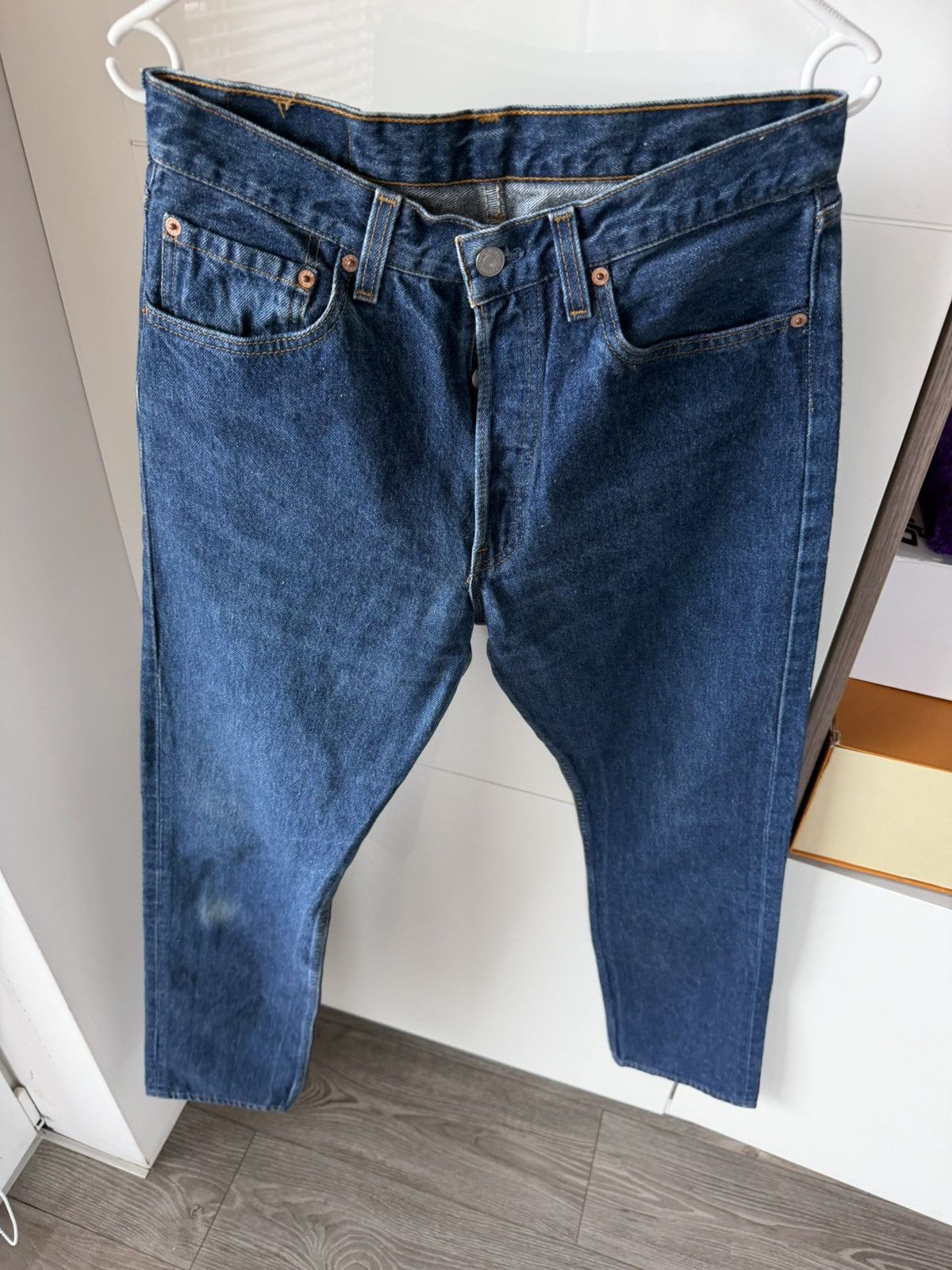 Levi's ‼️Vintage Levi’s Grey 501 Red Tab Denim Made in USA🇺🇸Jeans‼️ Size US 31 - 21 Thumbnail