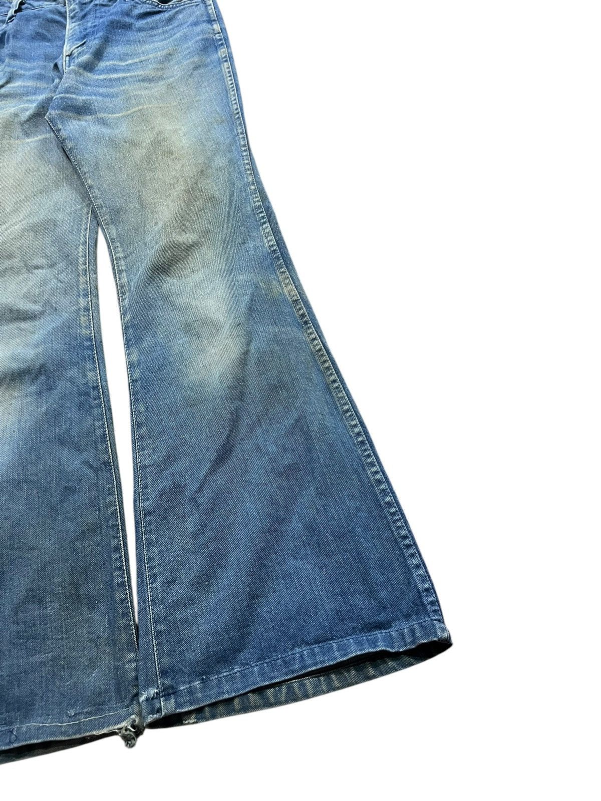 If Six Was Nine Vintage 80’s Bobson Western Flare Mud Wash Denim Size US 28 / EU 44 - 4 Thumbnail