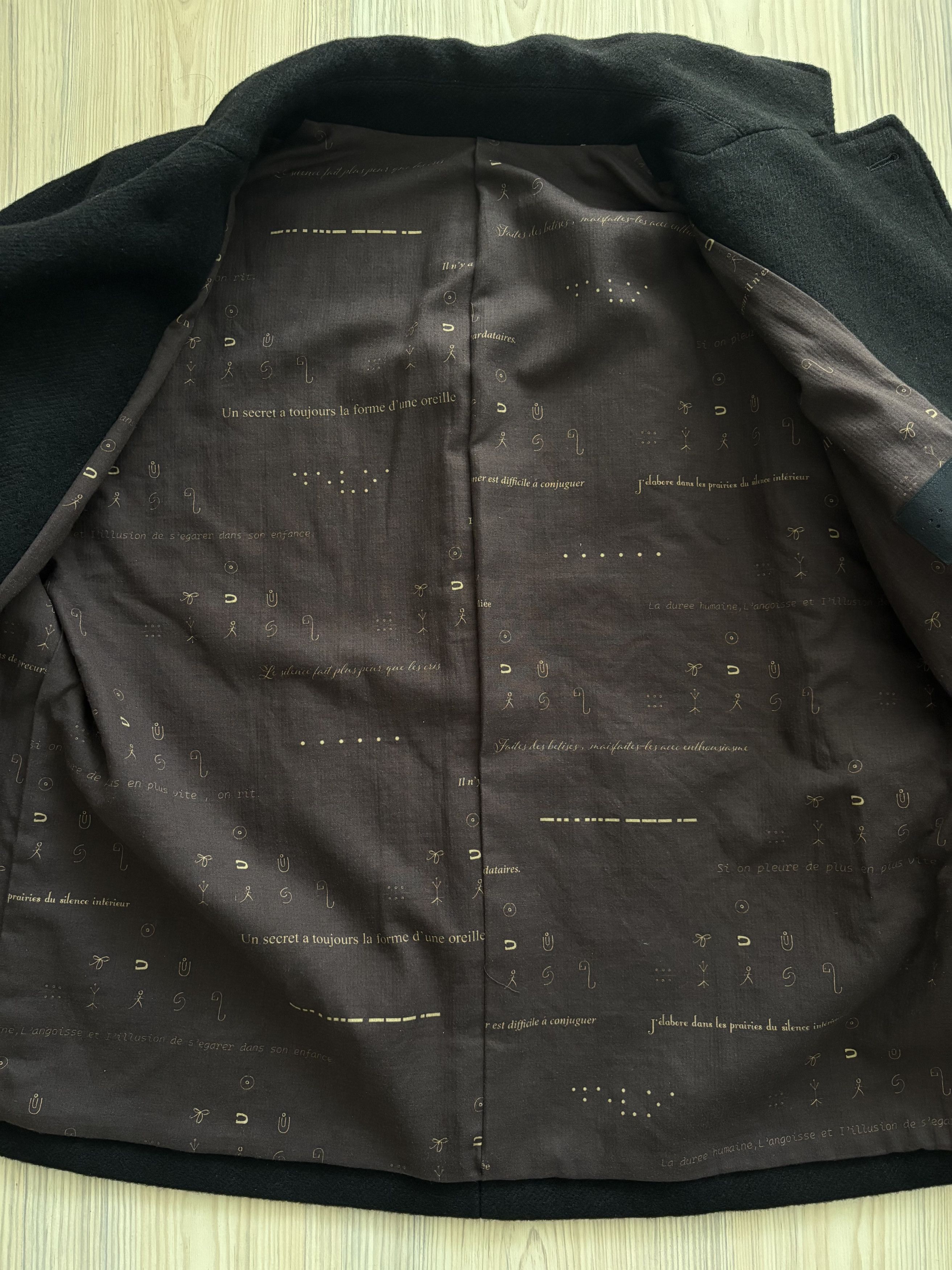 Devoa DEVOA Loose Fit Jacket Linen / Virgin Wool （BLACK） Size US L / EU 52-54 / 3 - 10 Thumbnail